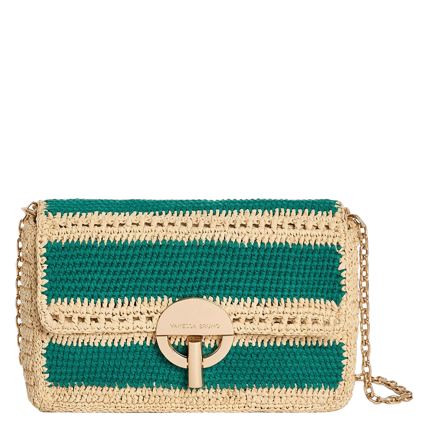 Pochette en raphia VANESSA BRUNO Vert