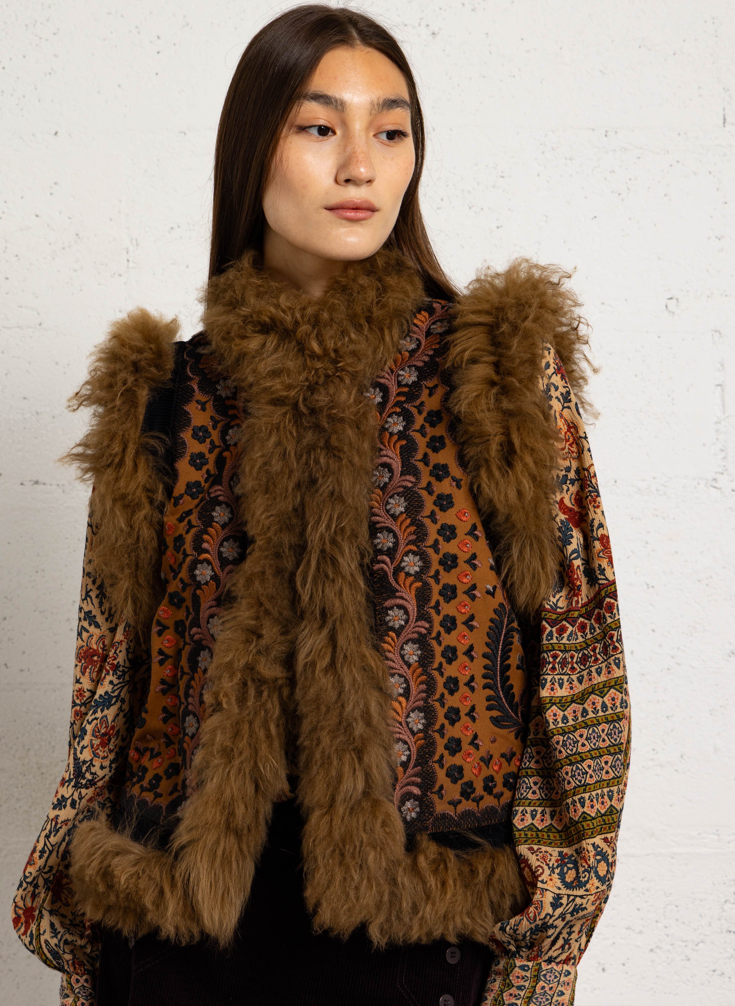 Bestickte Baumwolljacke | Braun ANTIK BATIK Damen