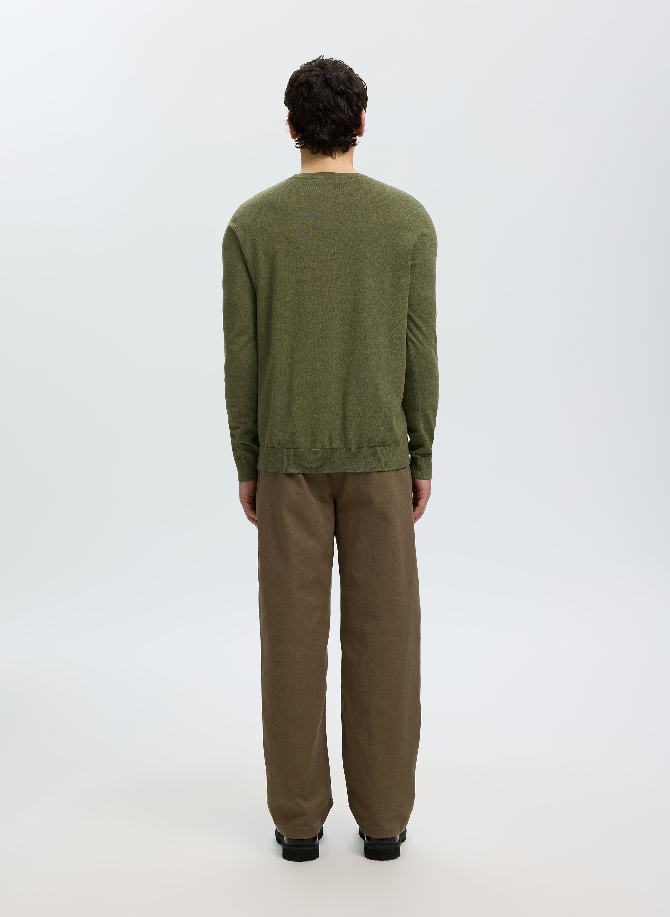 Baumwollpullover SELECTED Grun