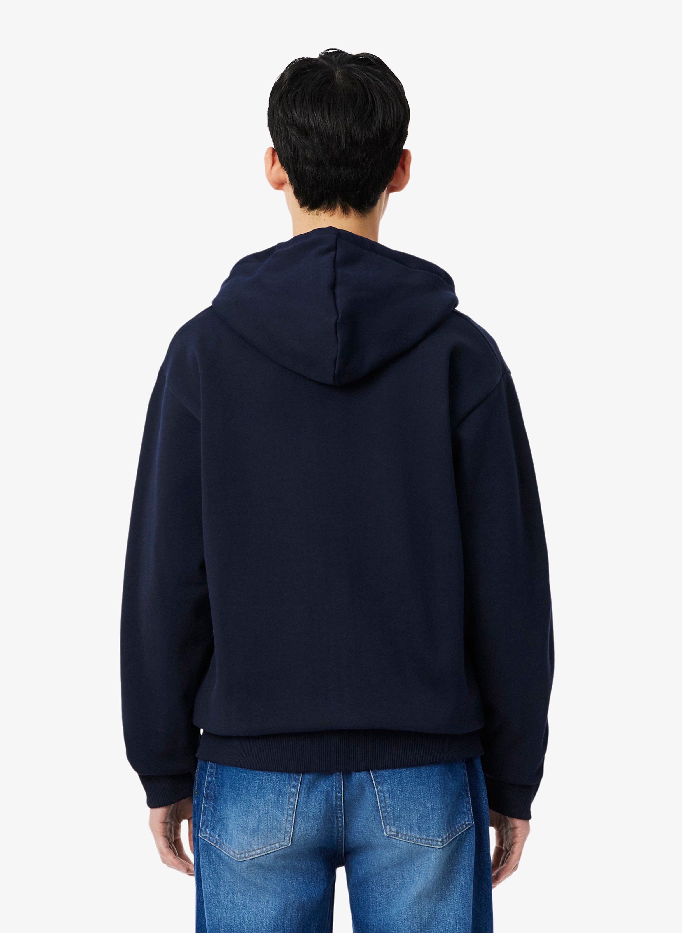 Cotton-blend hoodie LACOSTE Blue