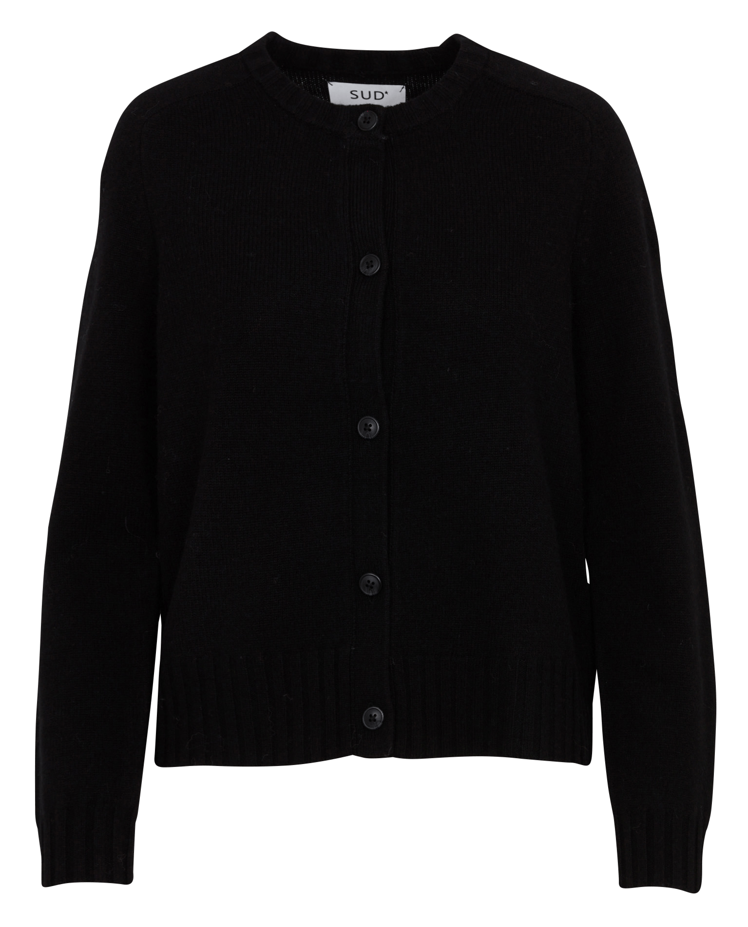 Gebreid vest met ronde hals en knoopsluiting SUD EXPRESS