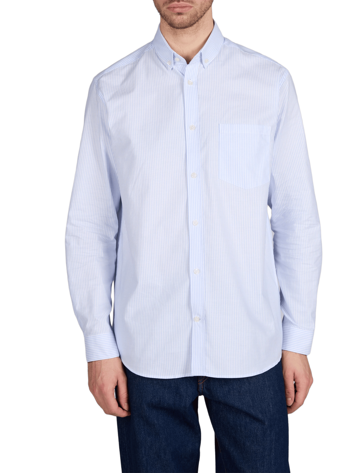 Hoxray-D straight cotton shirt AU PRINTEMPS PARIS Blue
