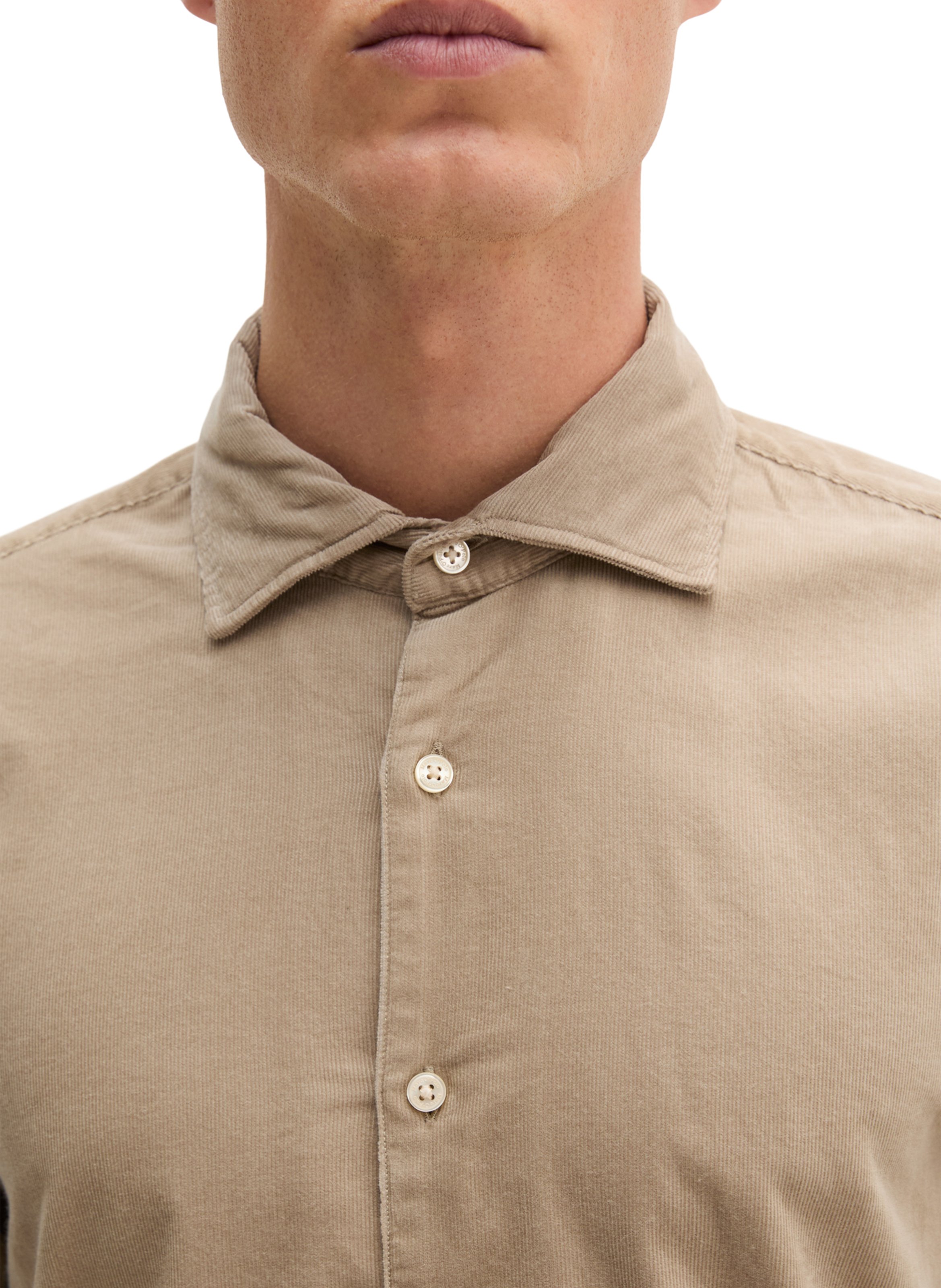Katoenen blouse met klassieke kraag MARC O'POLO Beige