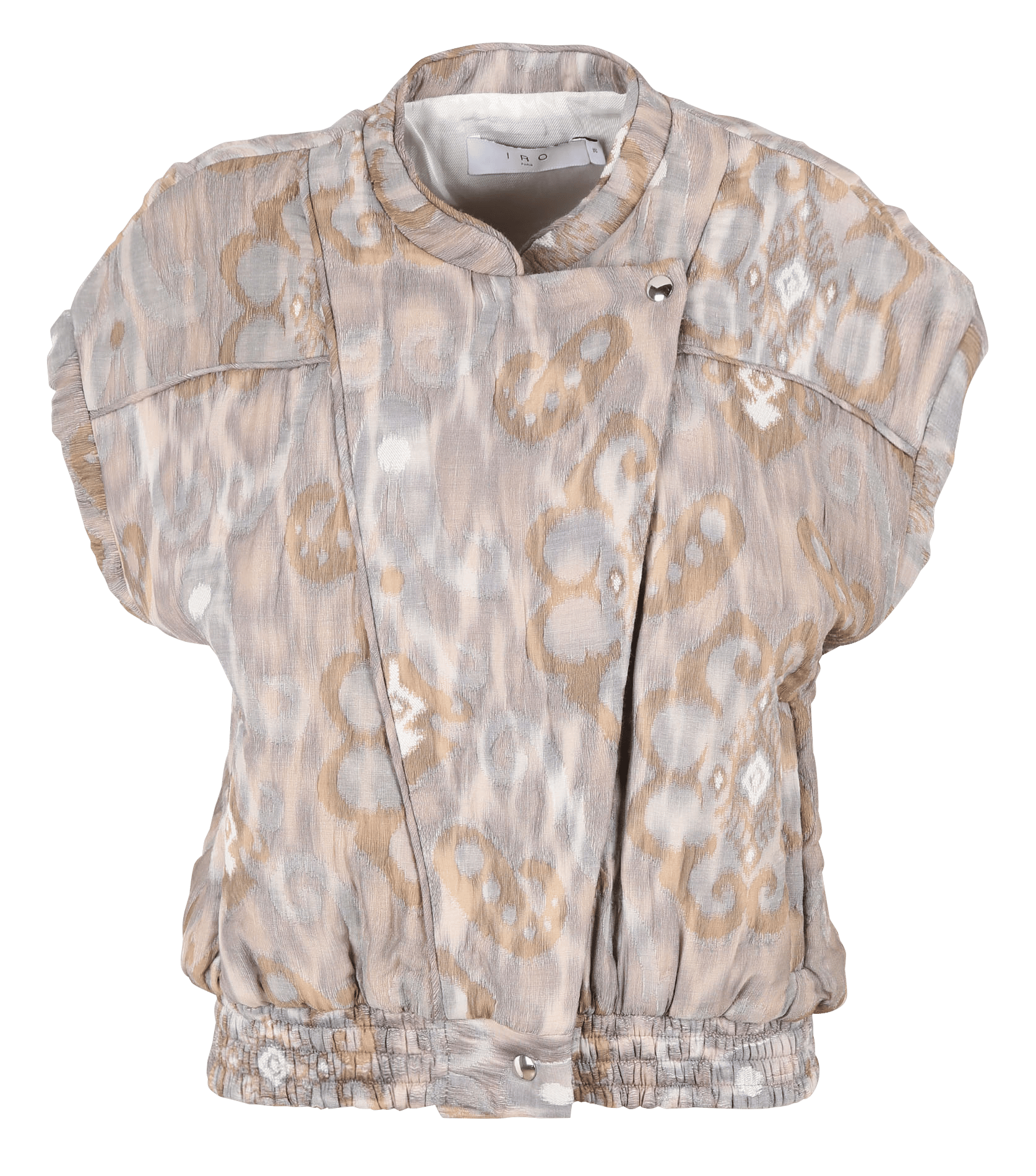 Chaleco de jacquard estampado BeigeIRO