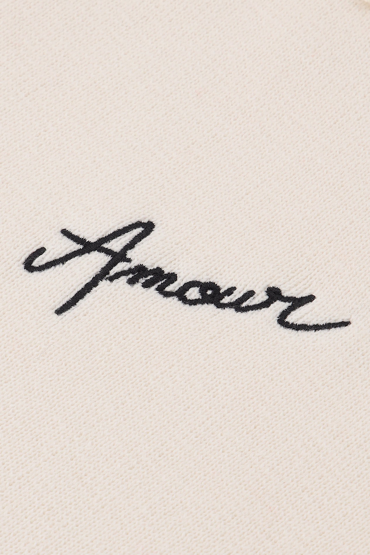 Pull col V à revers en coton mélangé  MAISON LABICHE Blanc