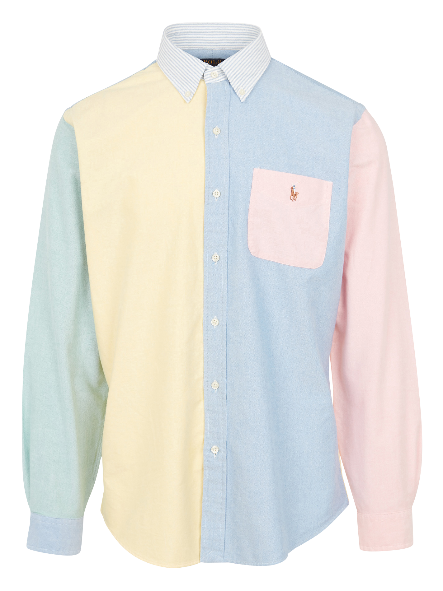 Baumwollhemd mit Button-down-Kragen POLO RALPH LAUREN Mehrfarbig