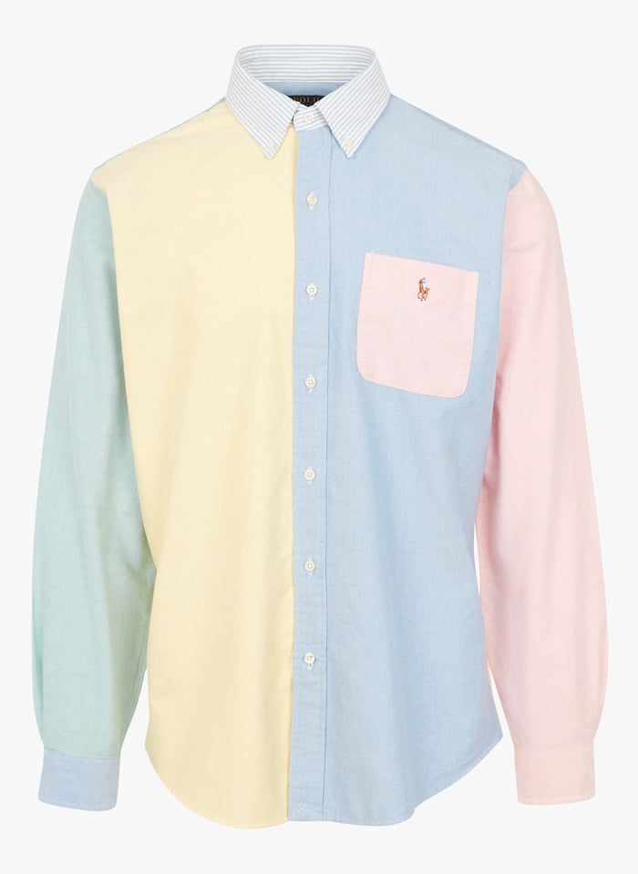 Cotton Shirt With Button down Collar Z236sc31 Polo Ralph Lauren