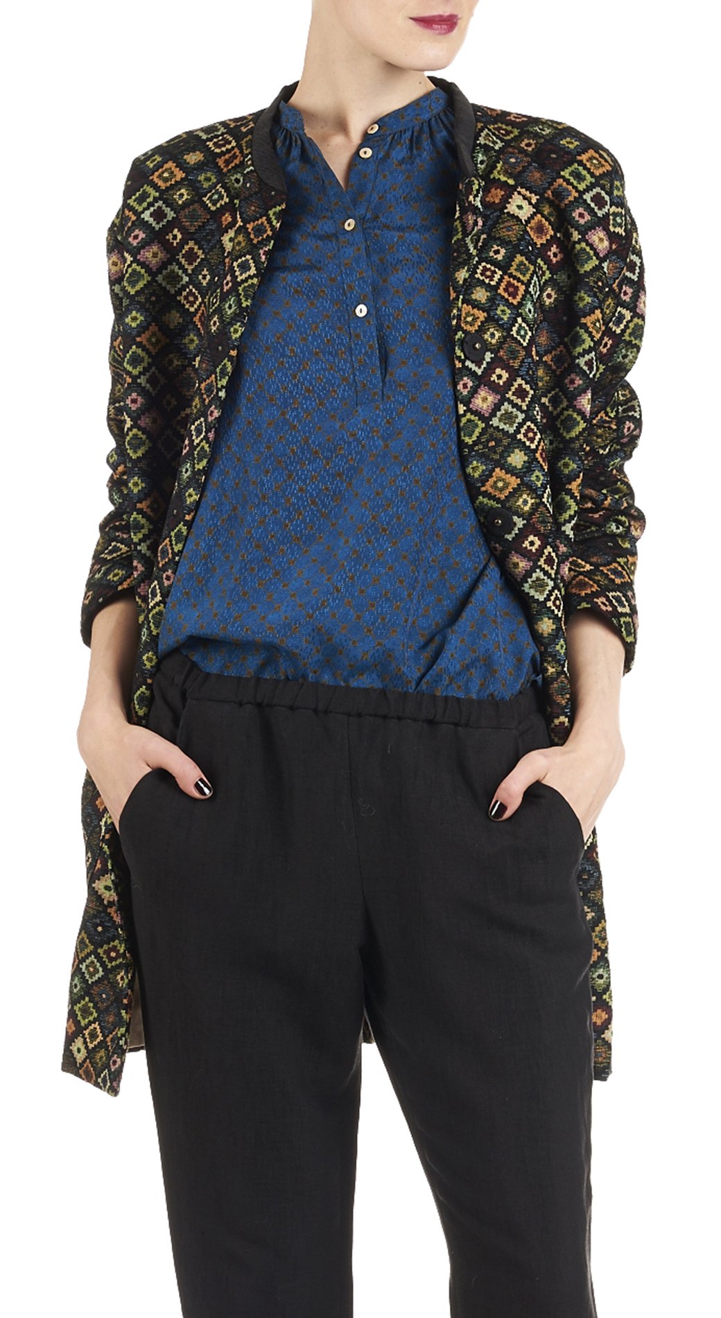 Manteau oversize Odette MOMONI Noir