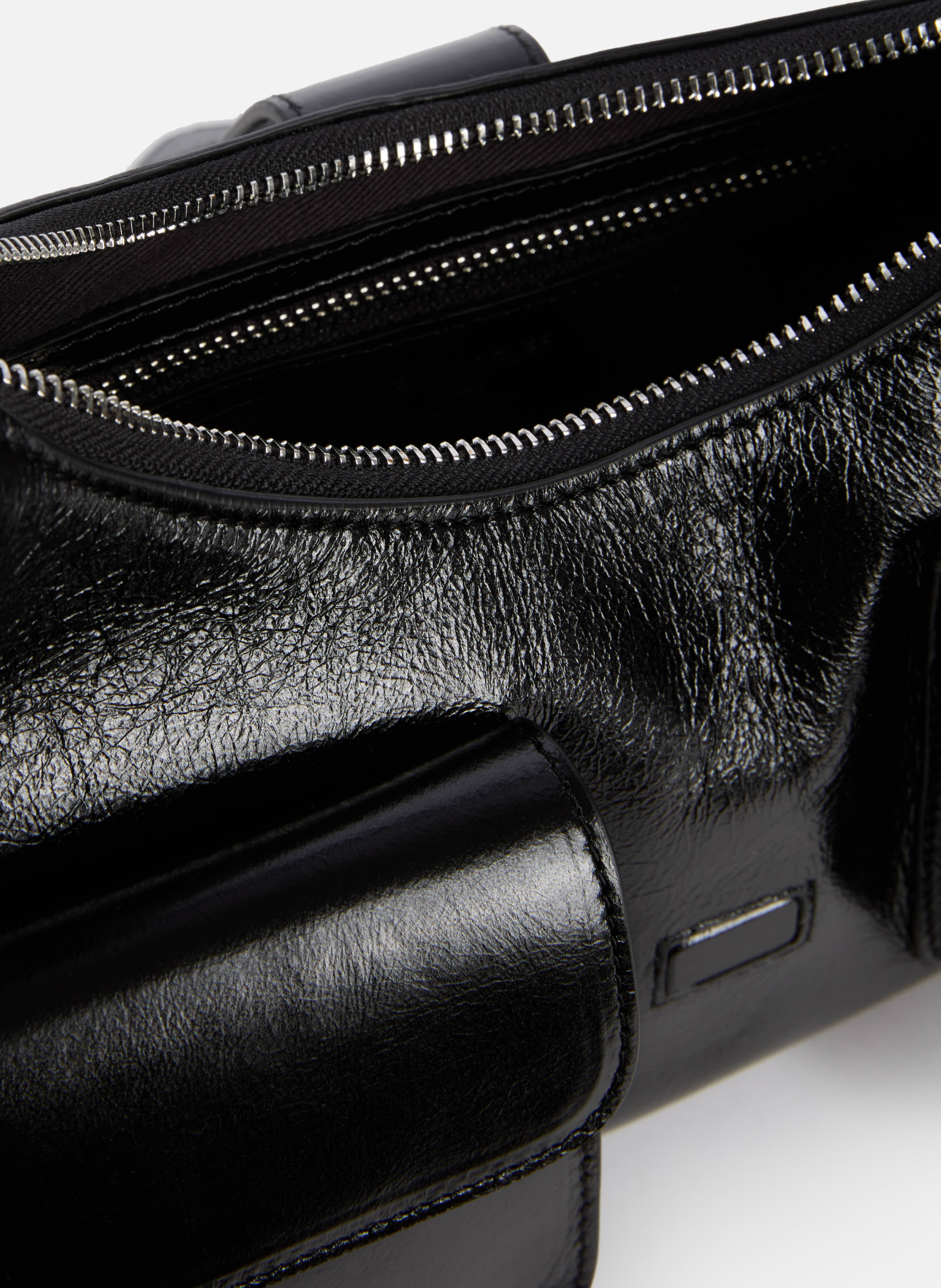 Amelia leather handbag Black