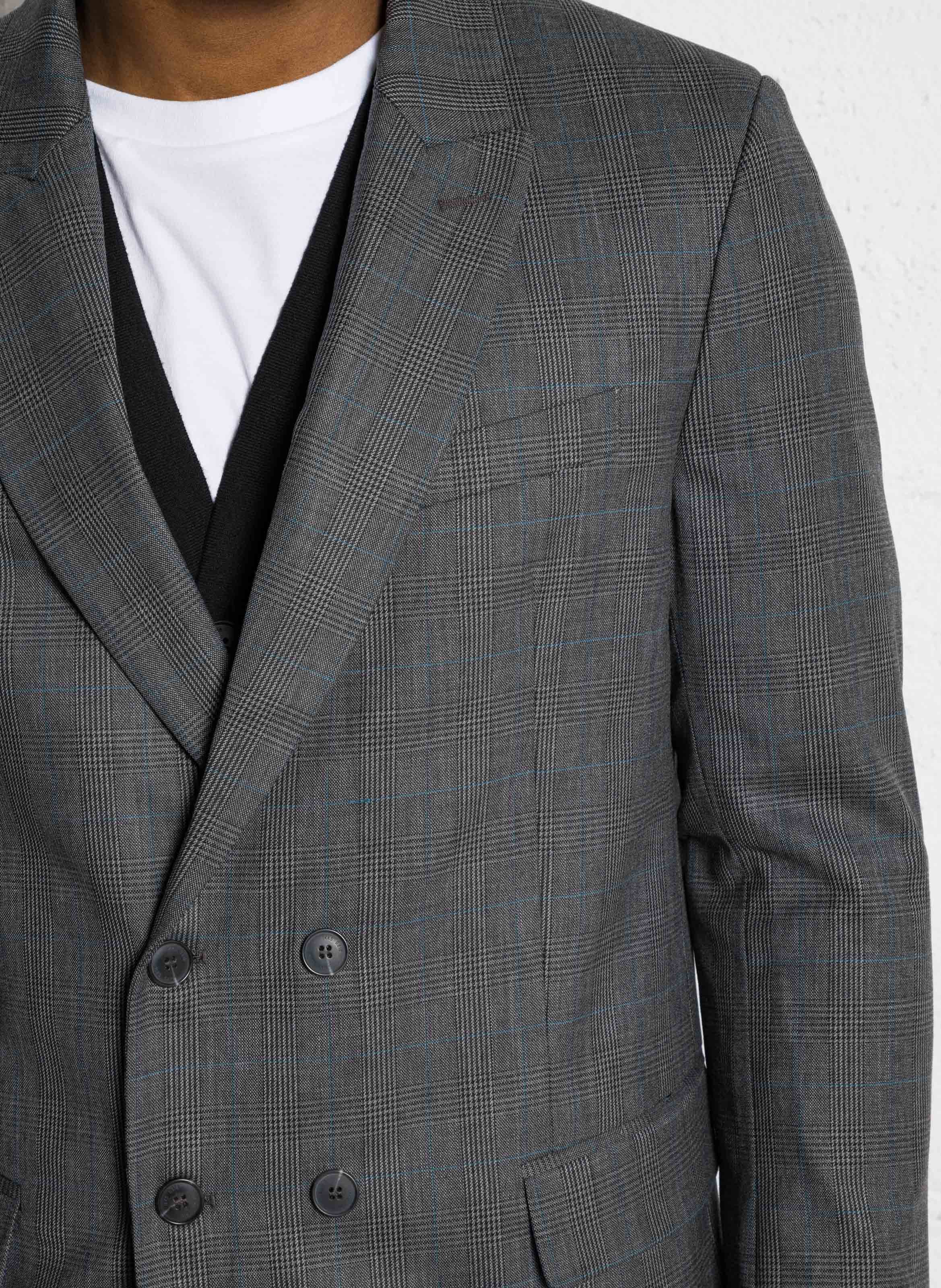 Geruit colbert IKKS Grijs