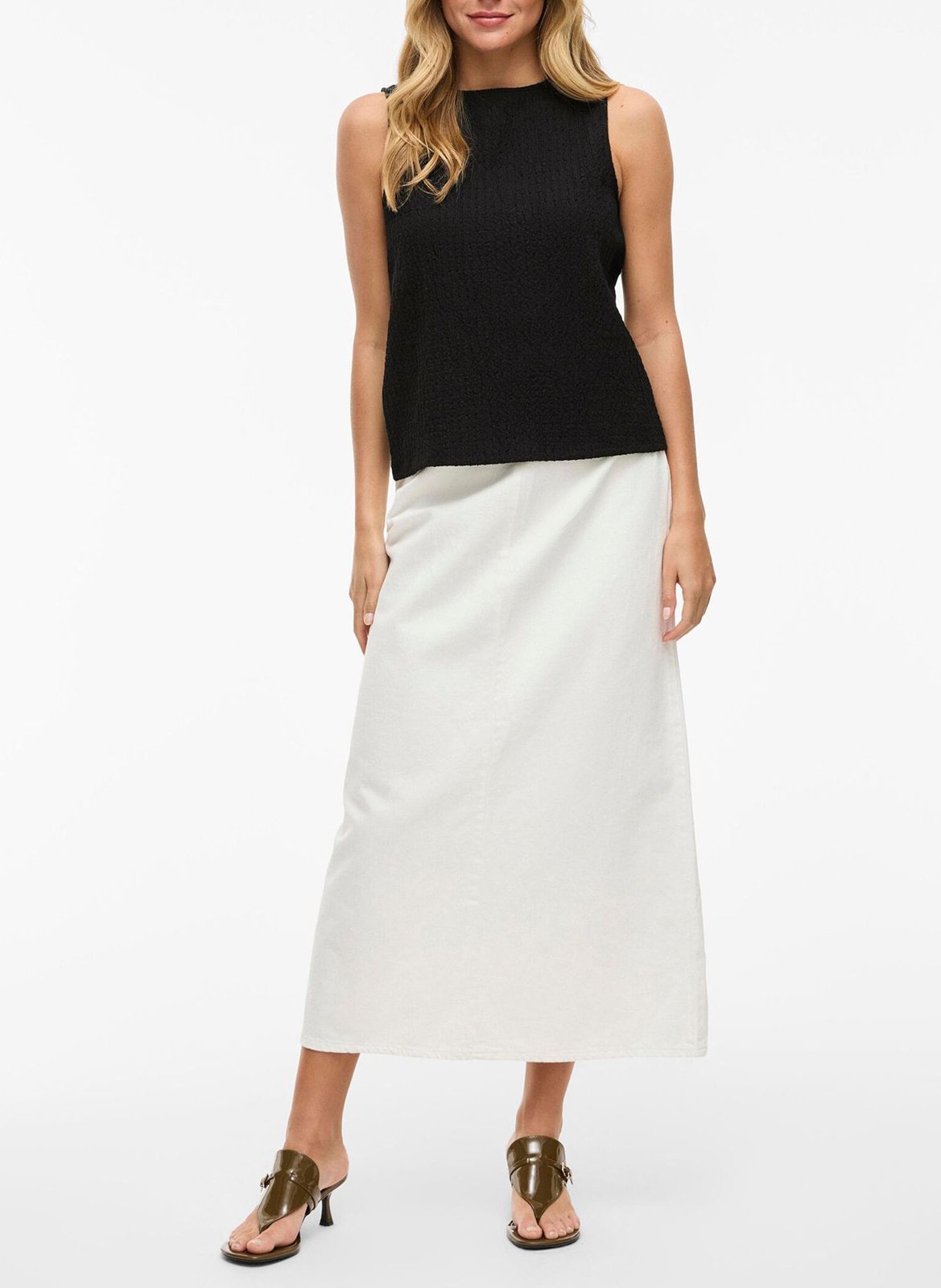 Printed viscose top VILA Black