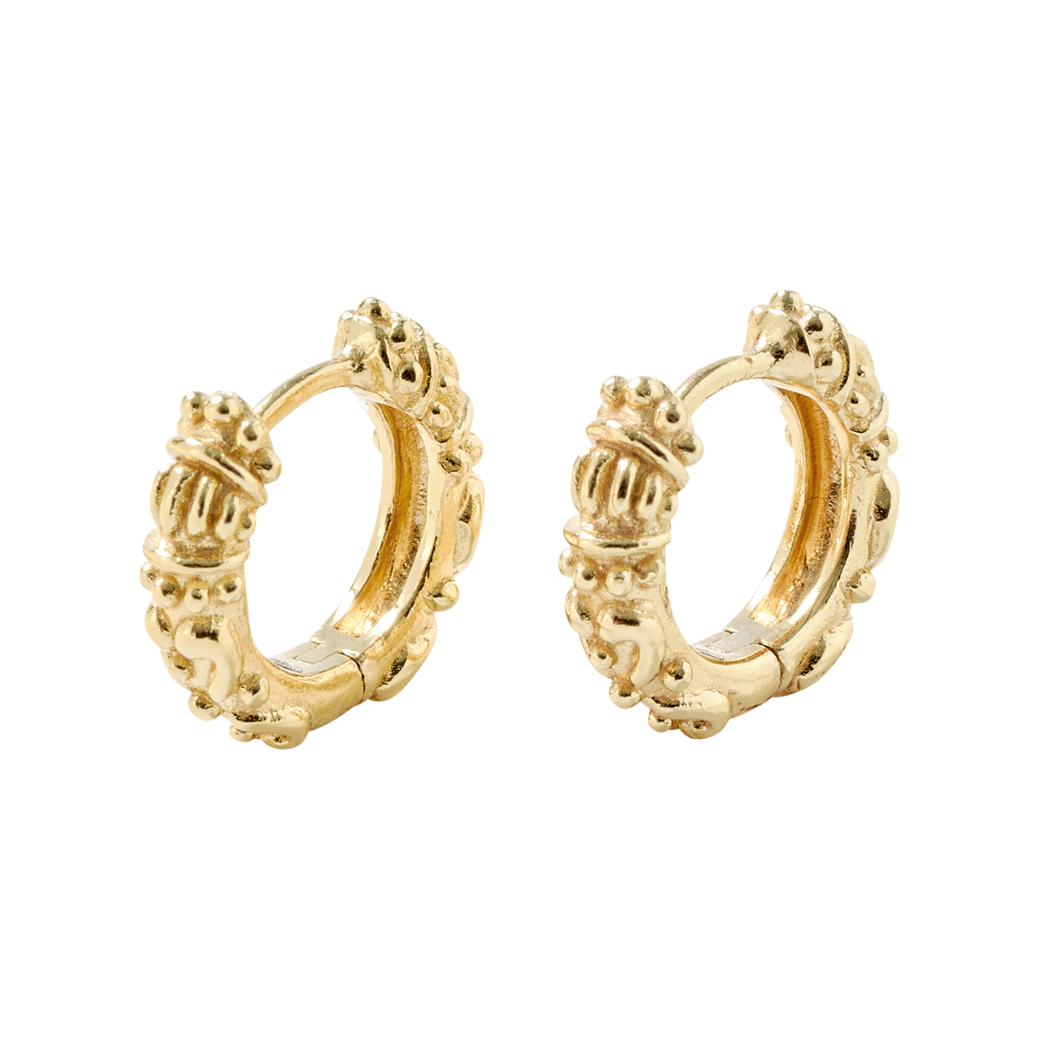 Boucles d'oreilles créoles BA&SH Doré