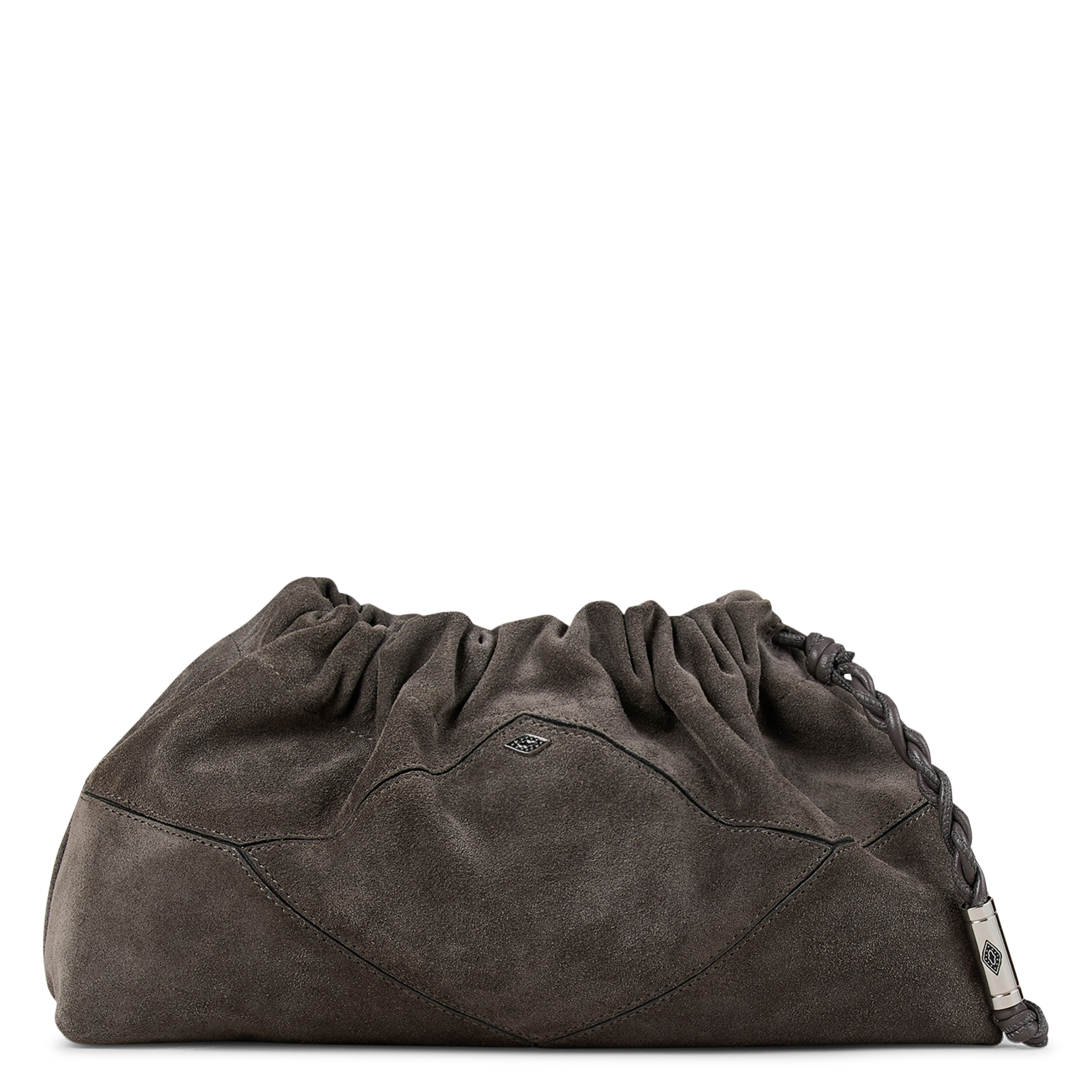 Sac bandoulière en cuir BA&SH Gris