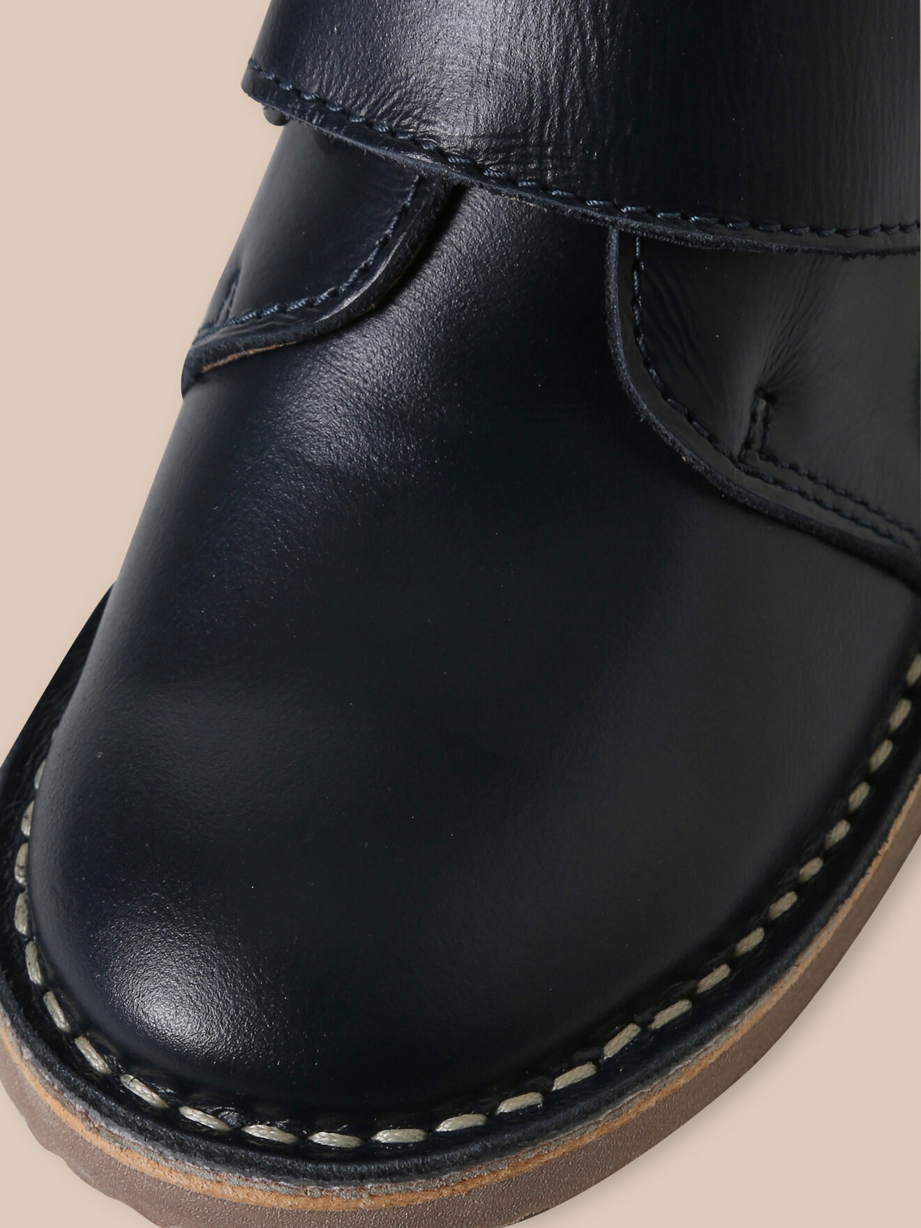 Arthus leather Derby shoes  CYRILLUS Blue