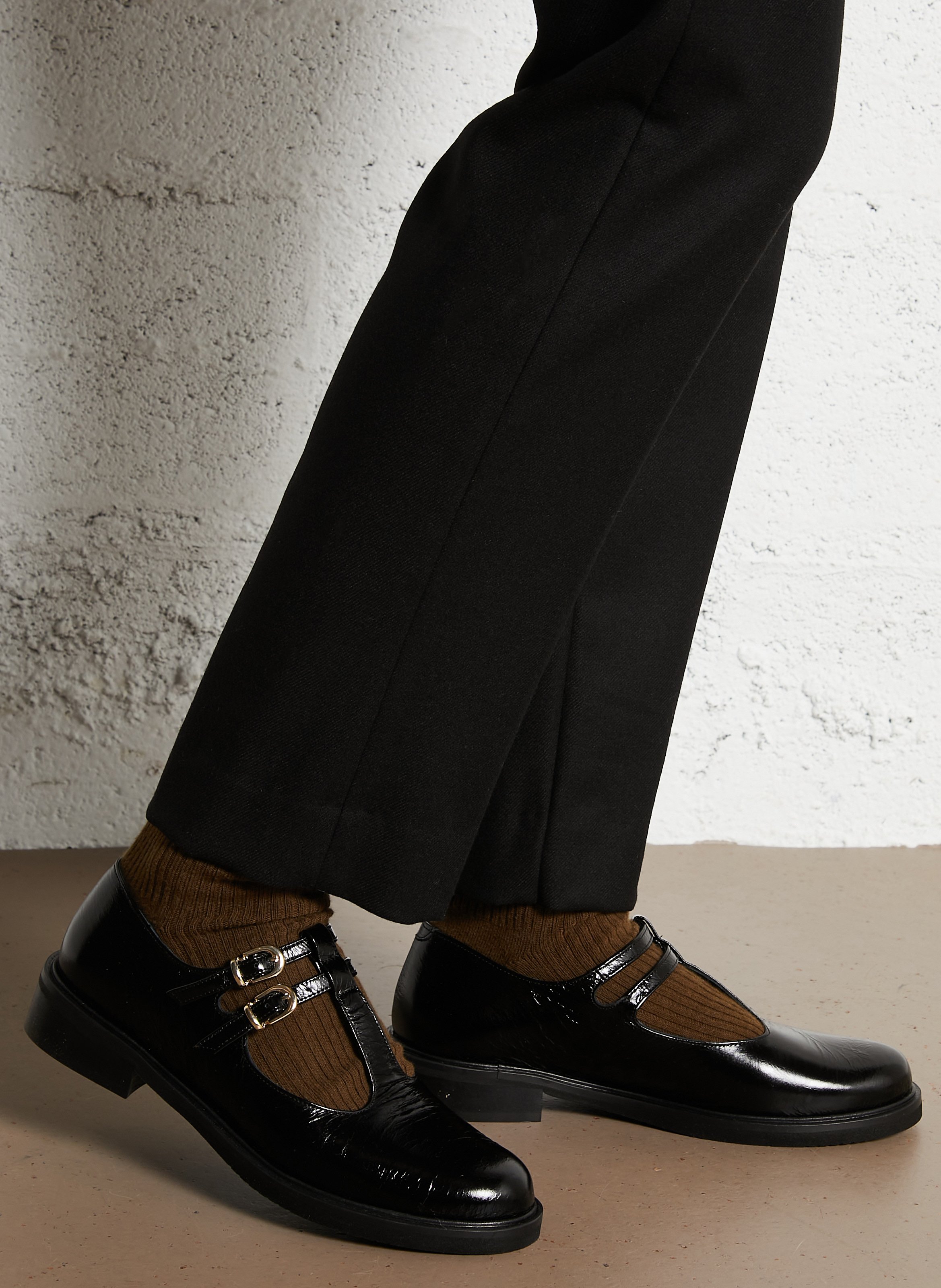 Derbies en cuir  BOCAGE Noir