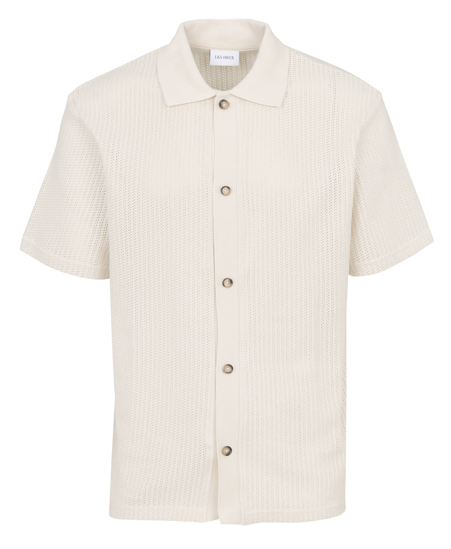 Gerade geschnittenes Poloshirt aus Bio-Baumwolle LES DEUX Beige
