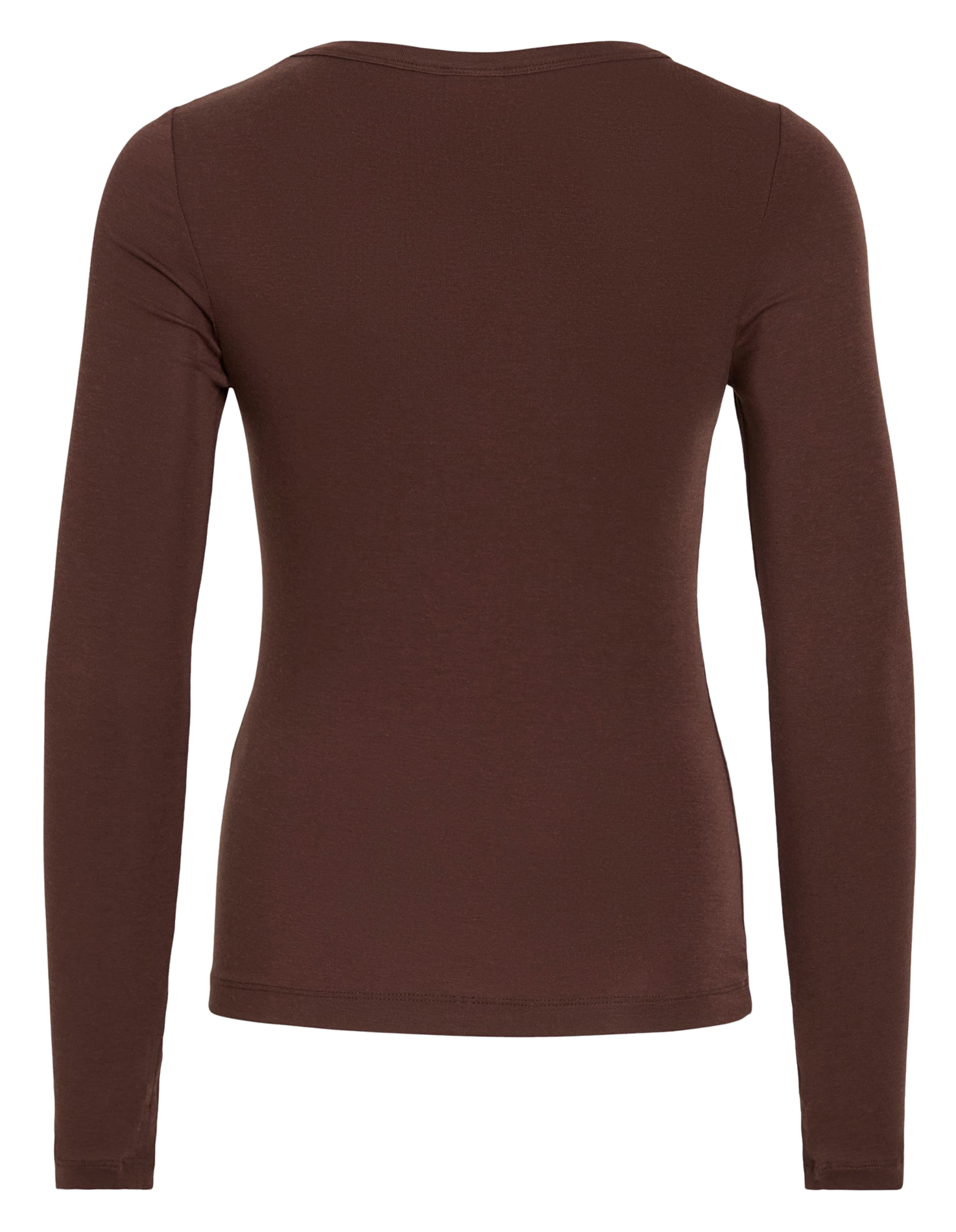 Tee-shirt ajusté col rond ROUGE EDIT Marron