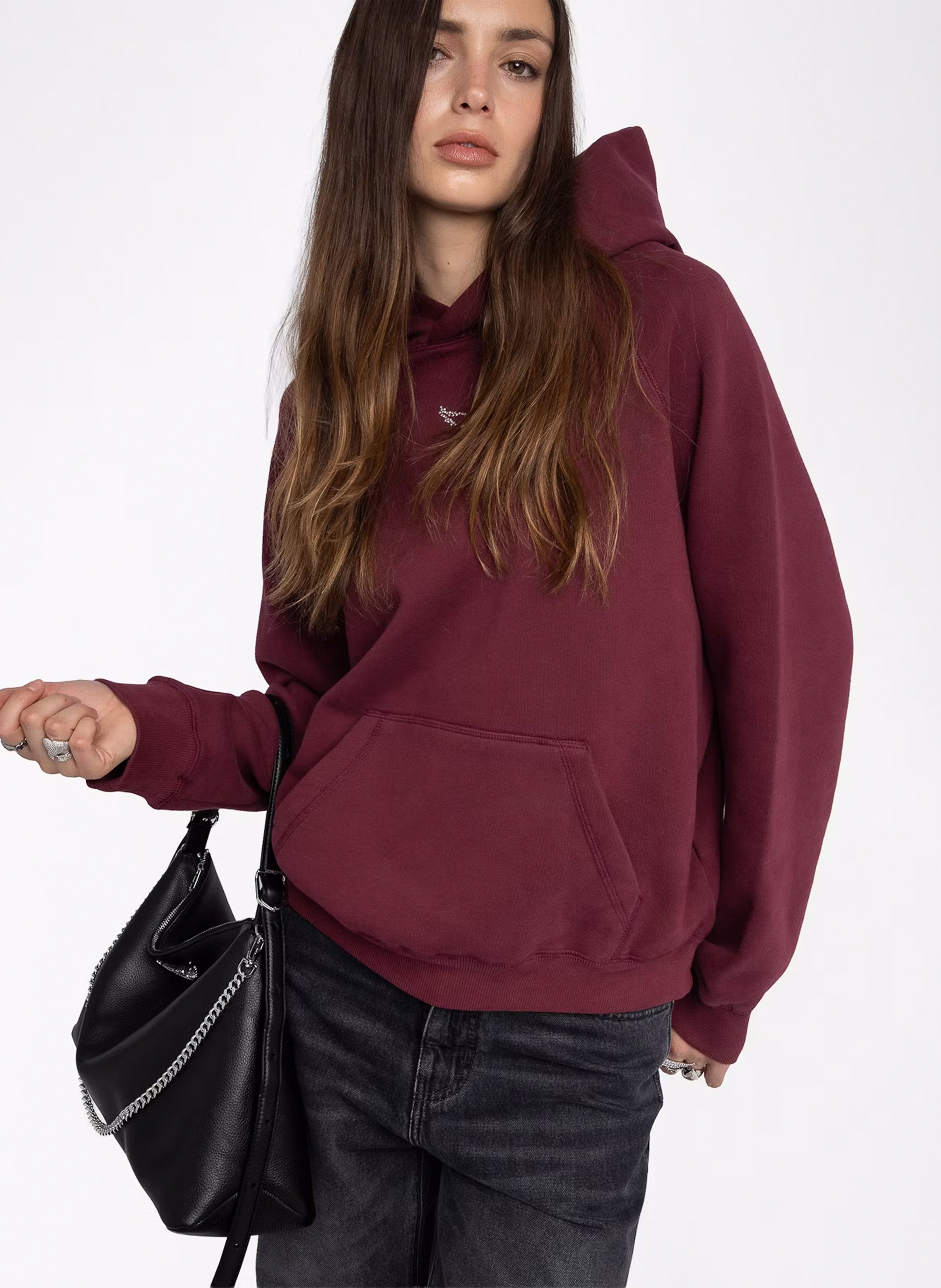Round neck sweatshirt in blended cotton ZADIG&VOLTAIRE Purple