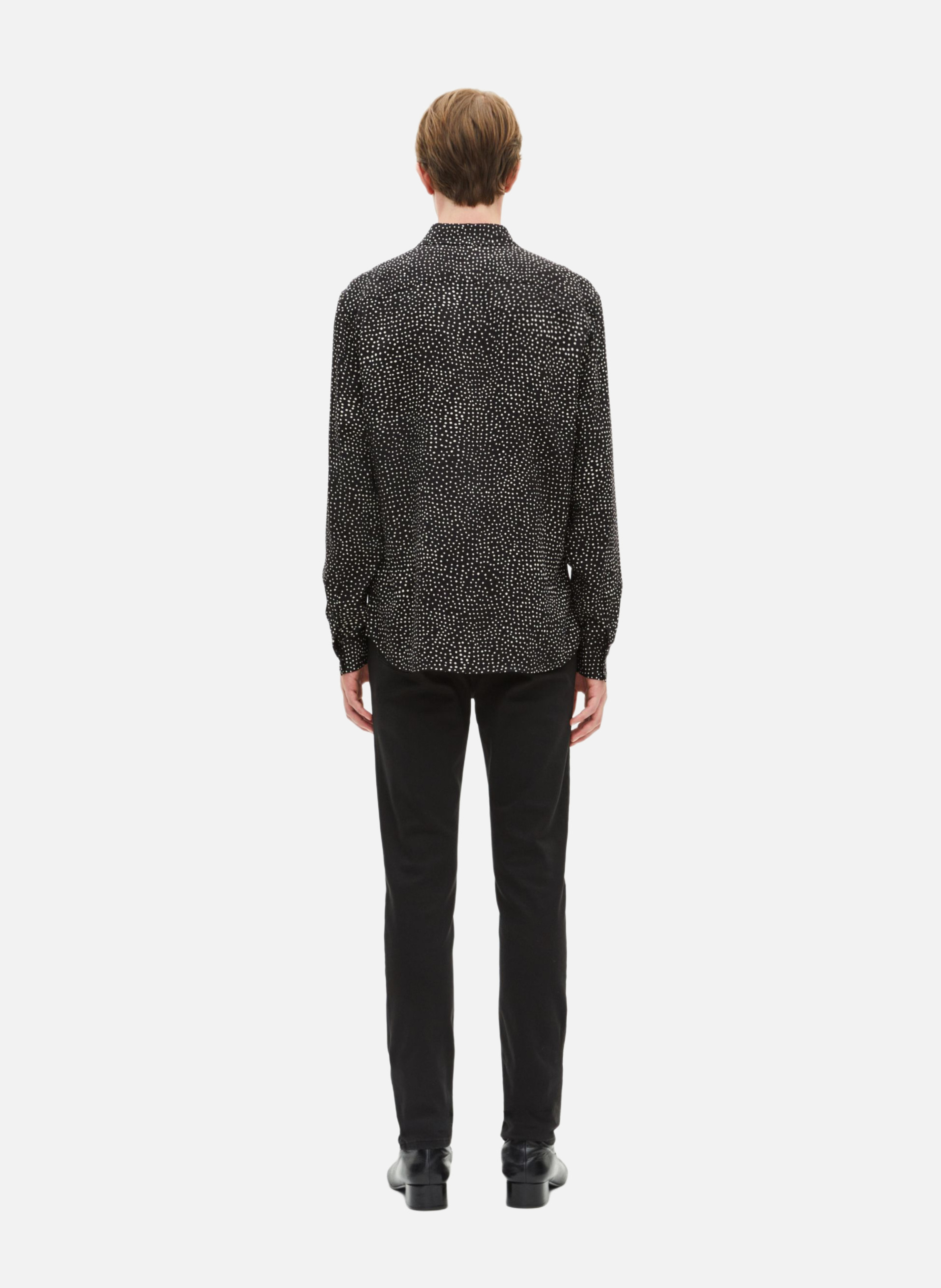 Shirt with micro polka dot print THE KOOPLES Black