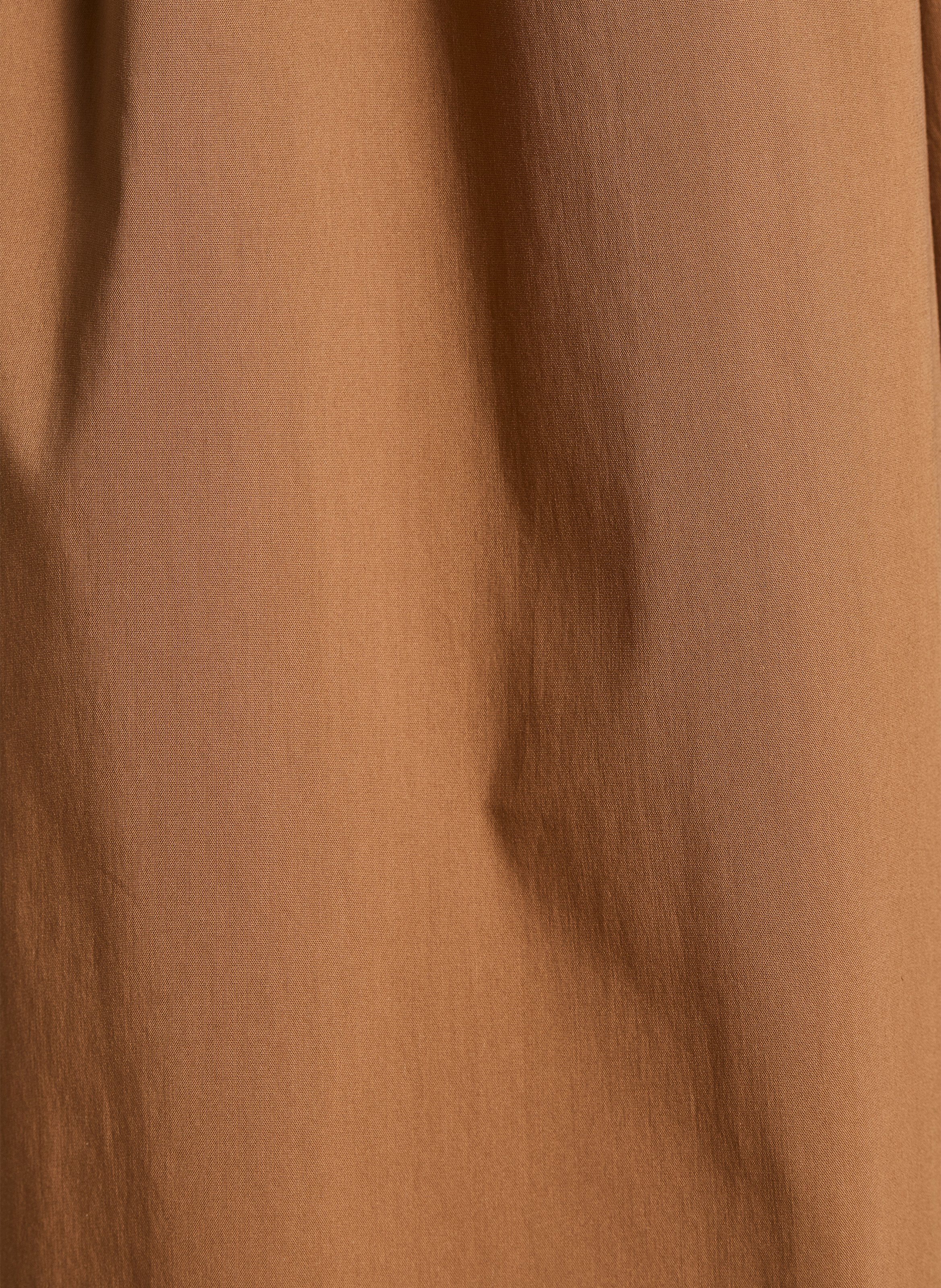 Wijde broek van gemengd katoen Bruin