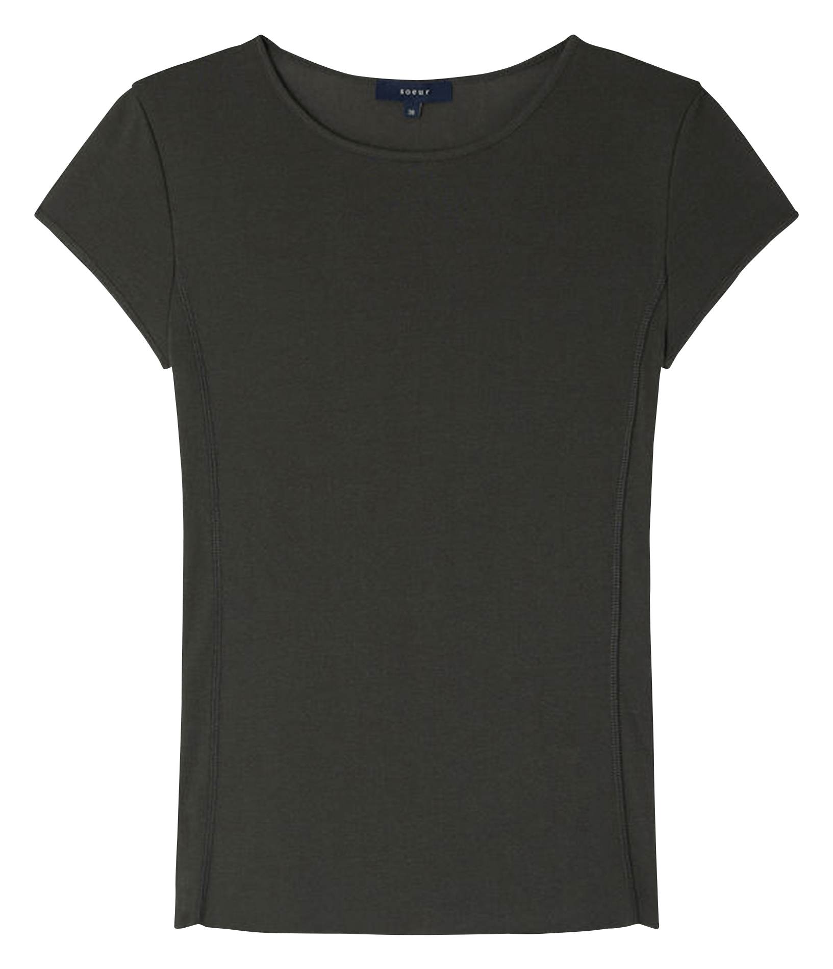 Tee-shirt ajusté en coton mélangé SOEUR Vert