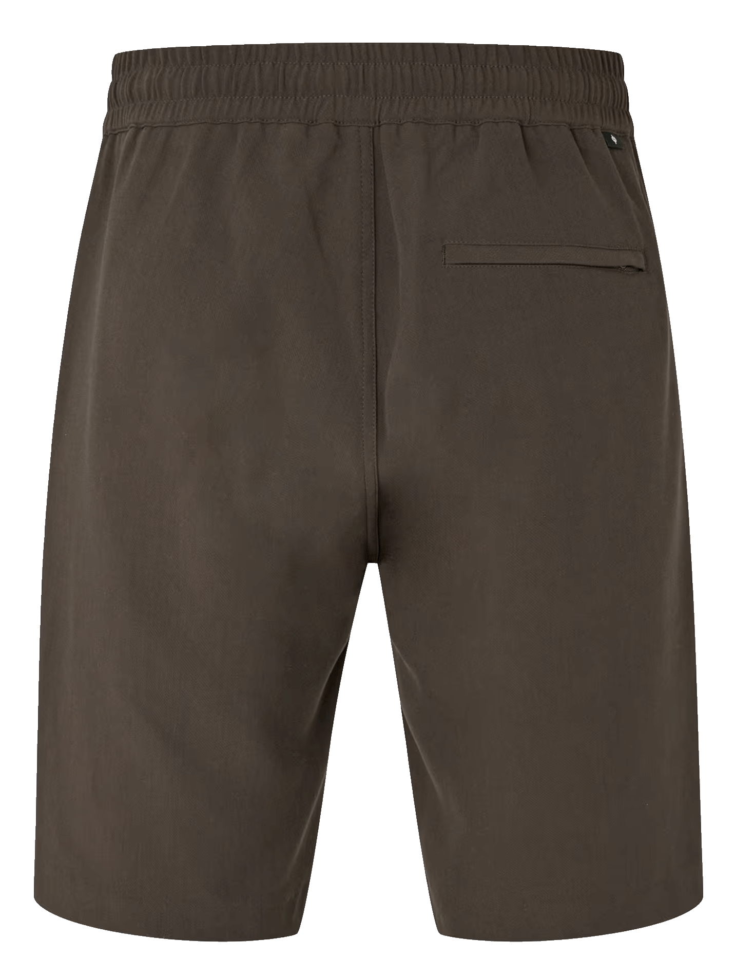 Short droit à taille élastiquée Kaki