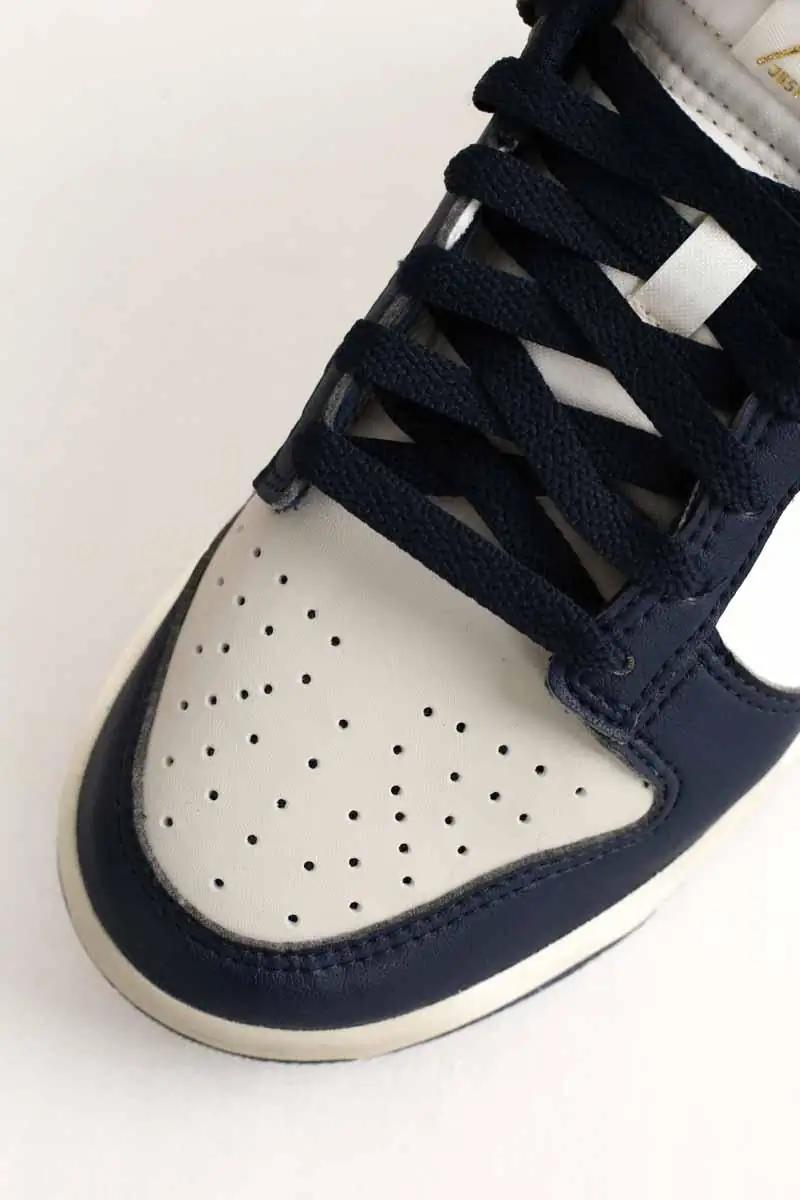 Leather low-top sneakers NIKE - Seconde Main Black