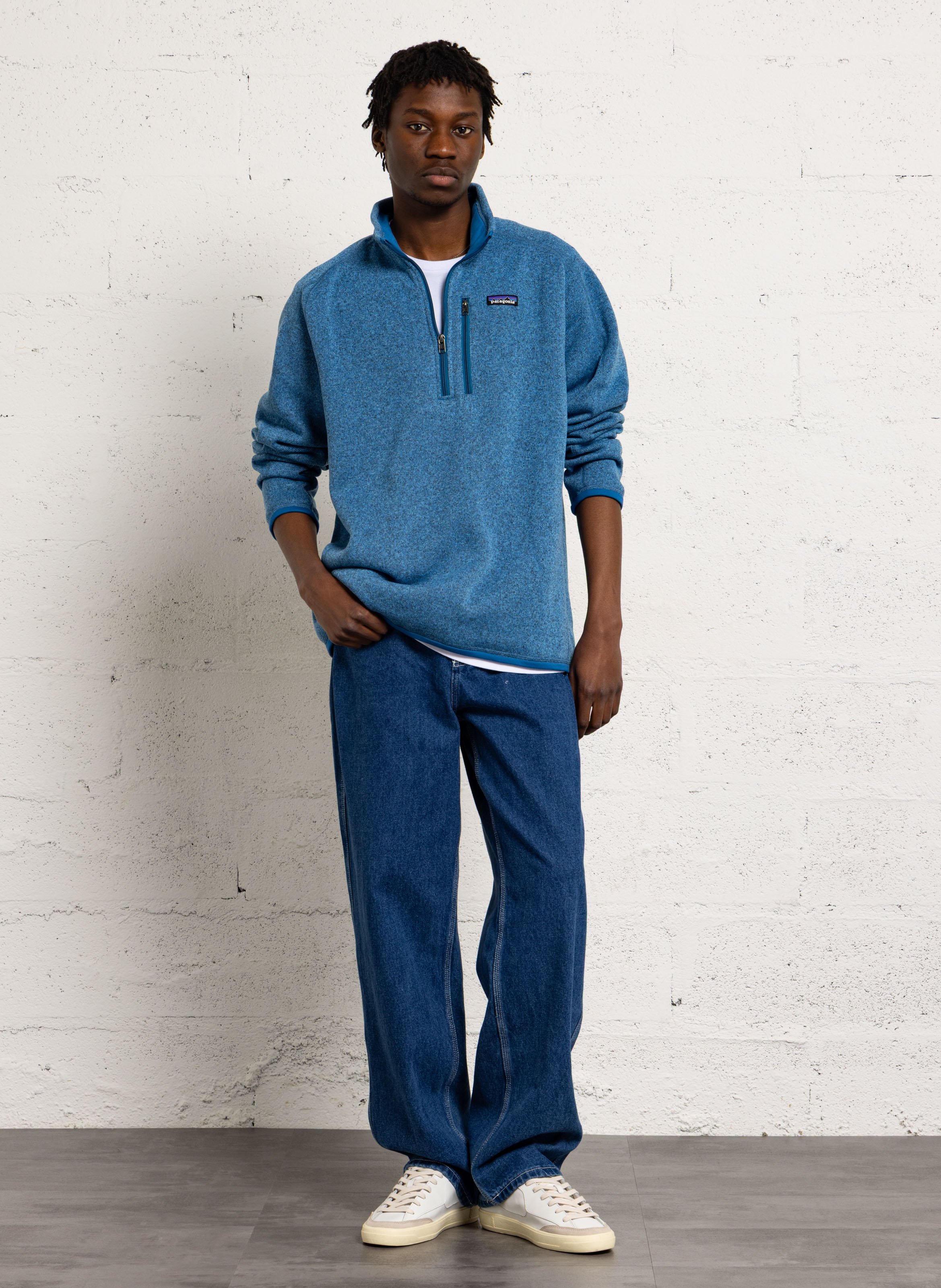 Pull col montant PATAGONIA Bleu