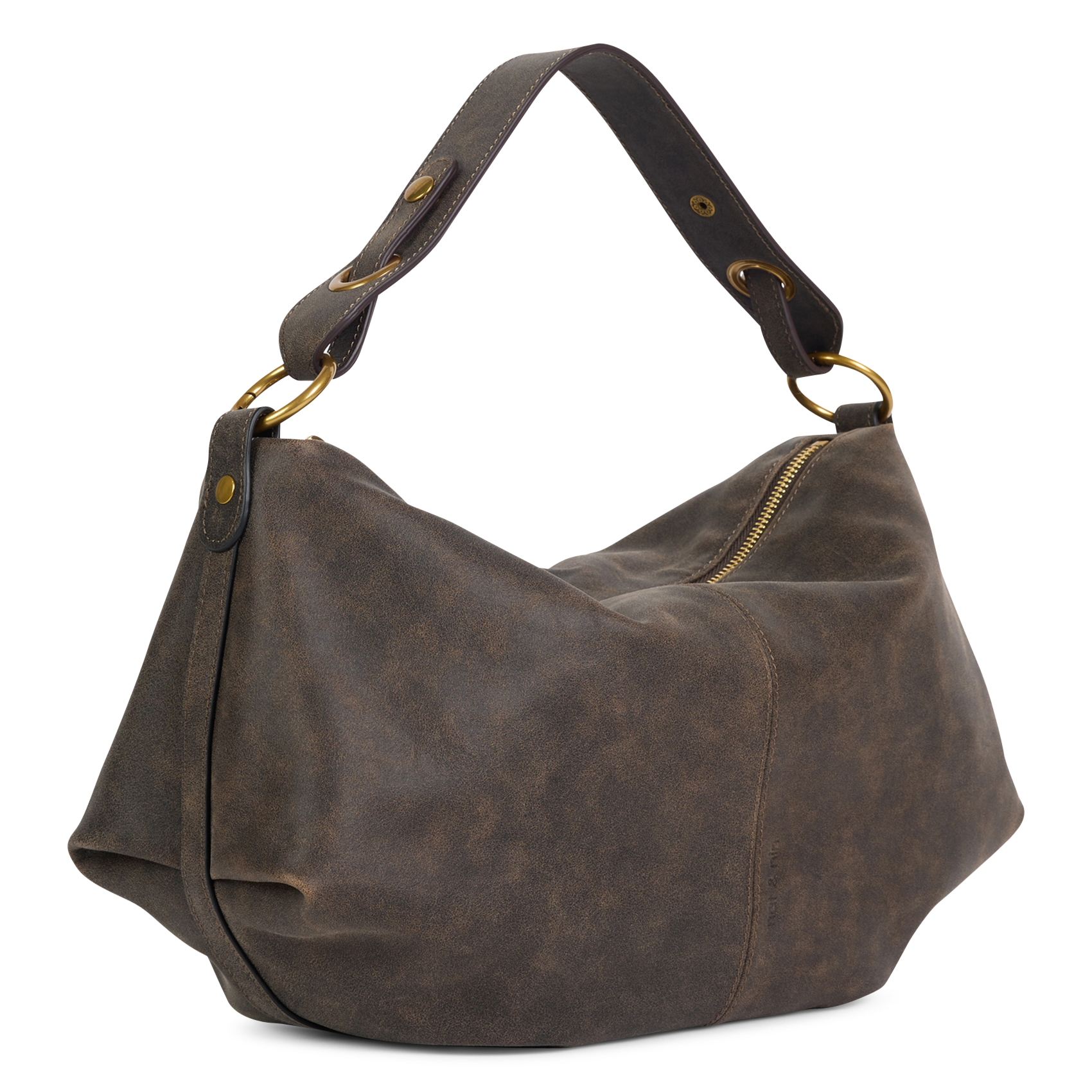 Schultertasche aus Leder | Braun NAT & NIN Damen
