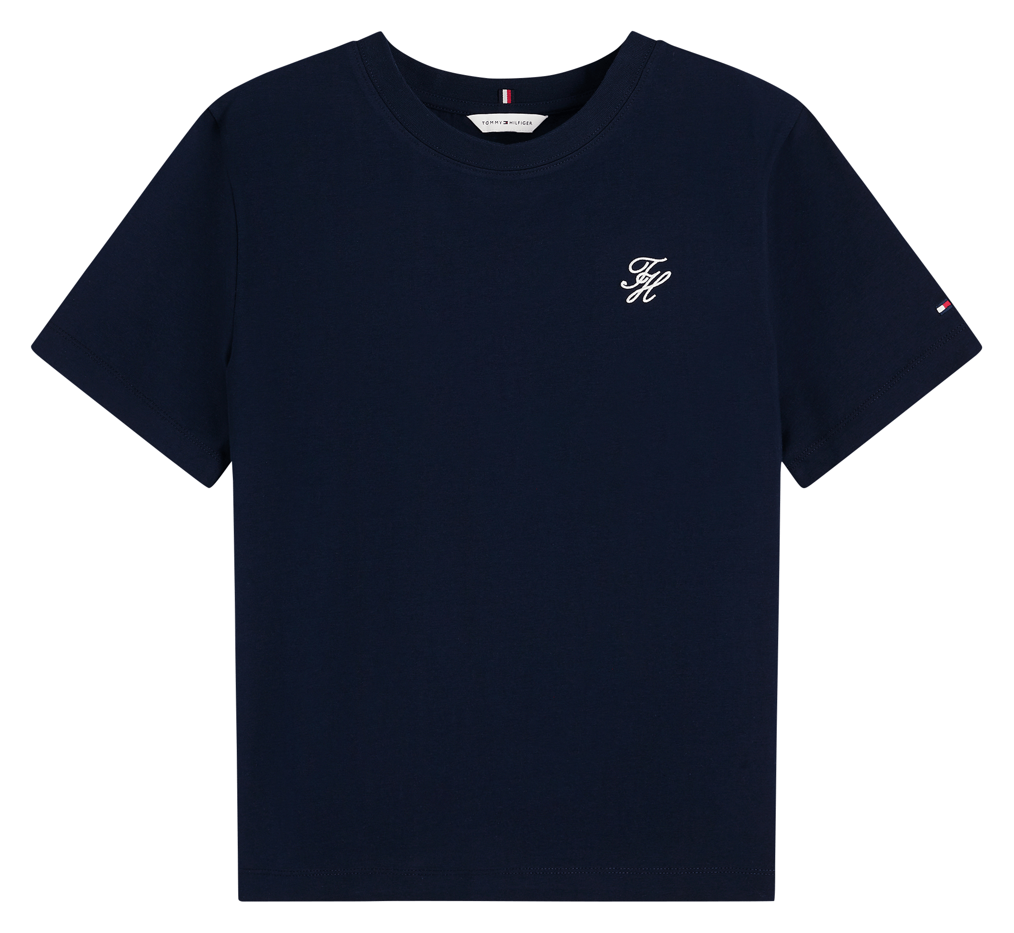 Effen T-shirt TOMMY HILFIGER Blauw