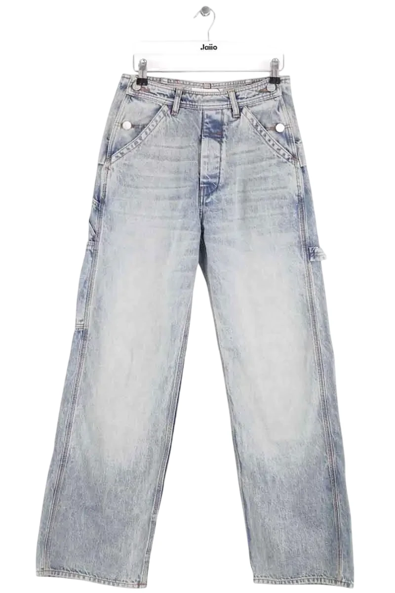 Straight cotton-blend pants LAURENCE BRAS - Seconde Main Blue
