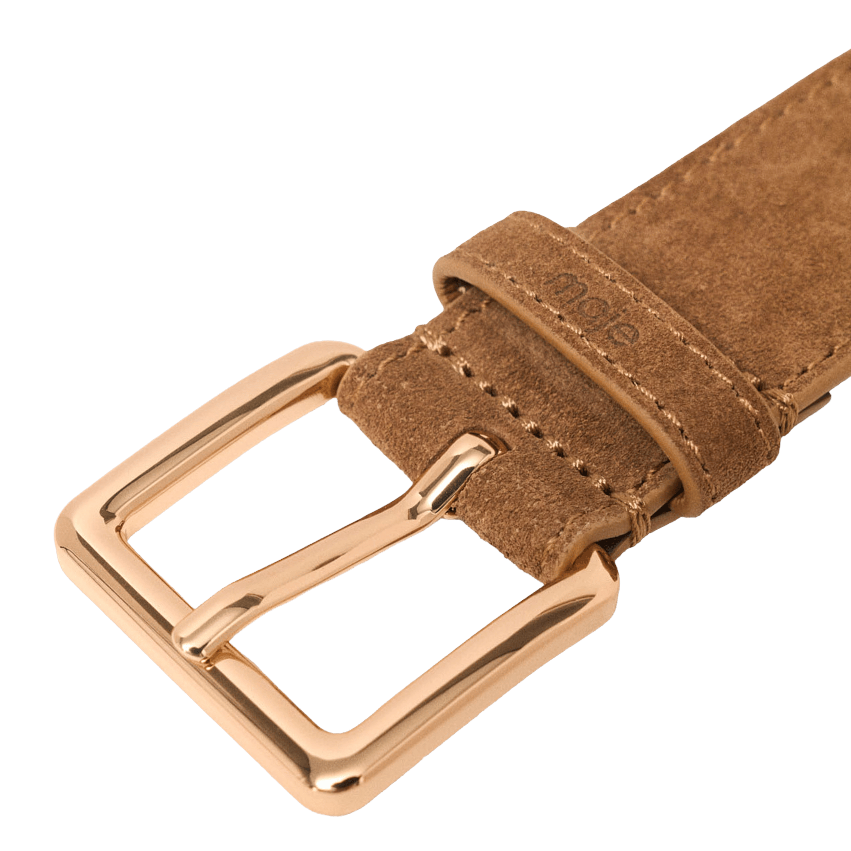 Ceinture en cuir MAJE Beige