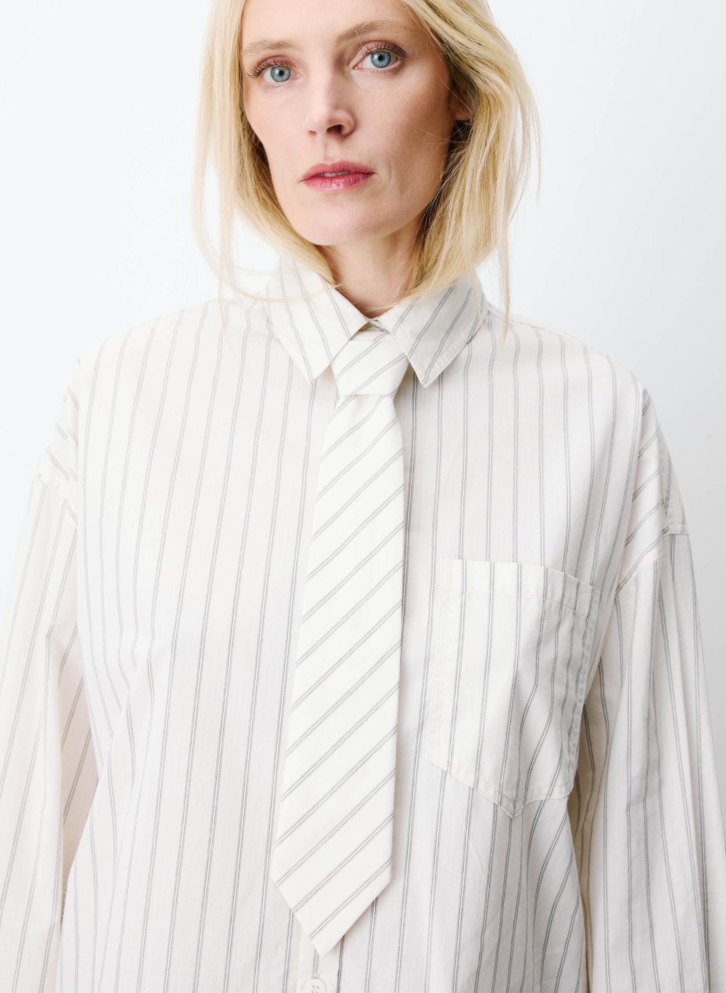 Oversized cotton shirt GRACE ET MILA White