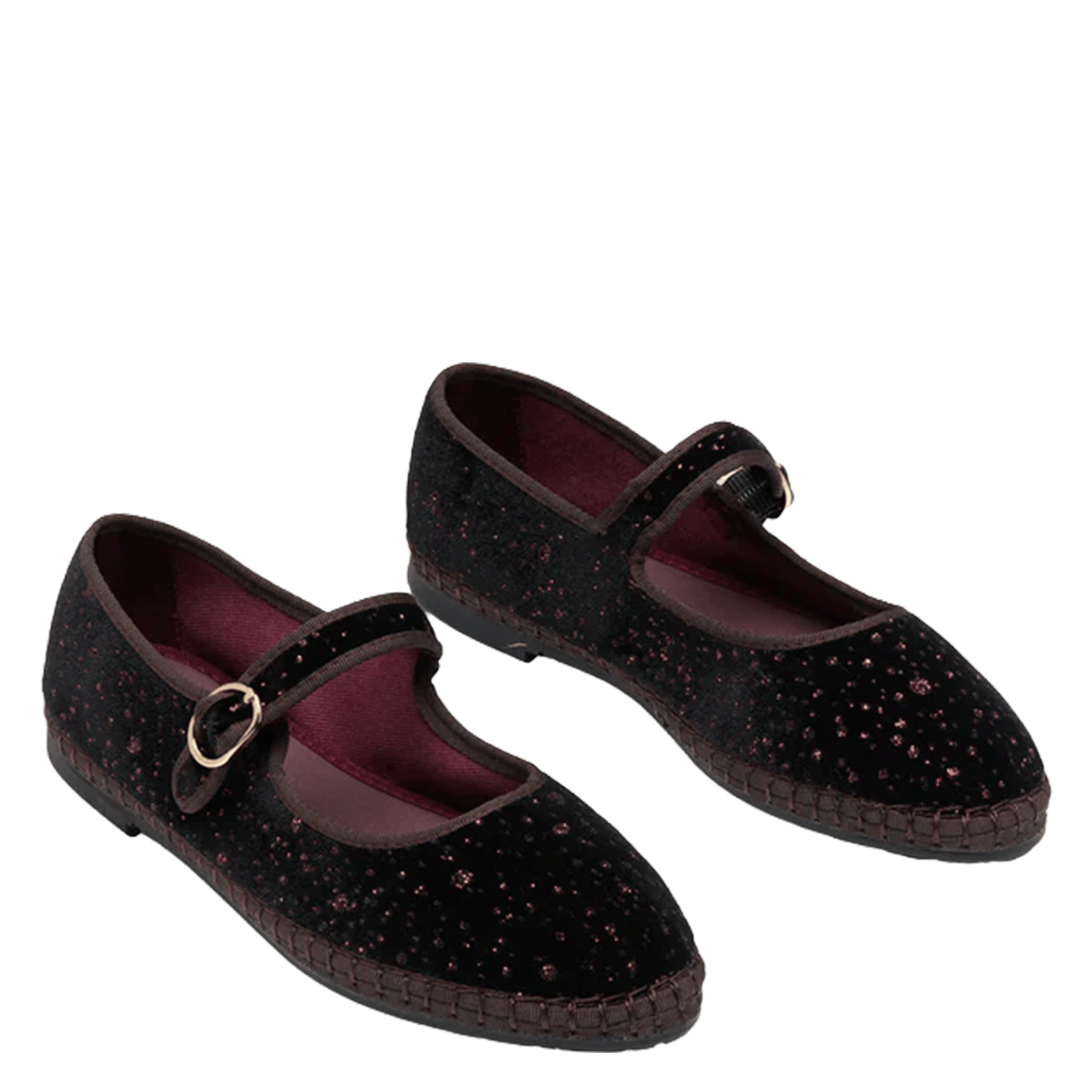 Ballerines à bride en velours FLABELUS Marron