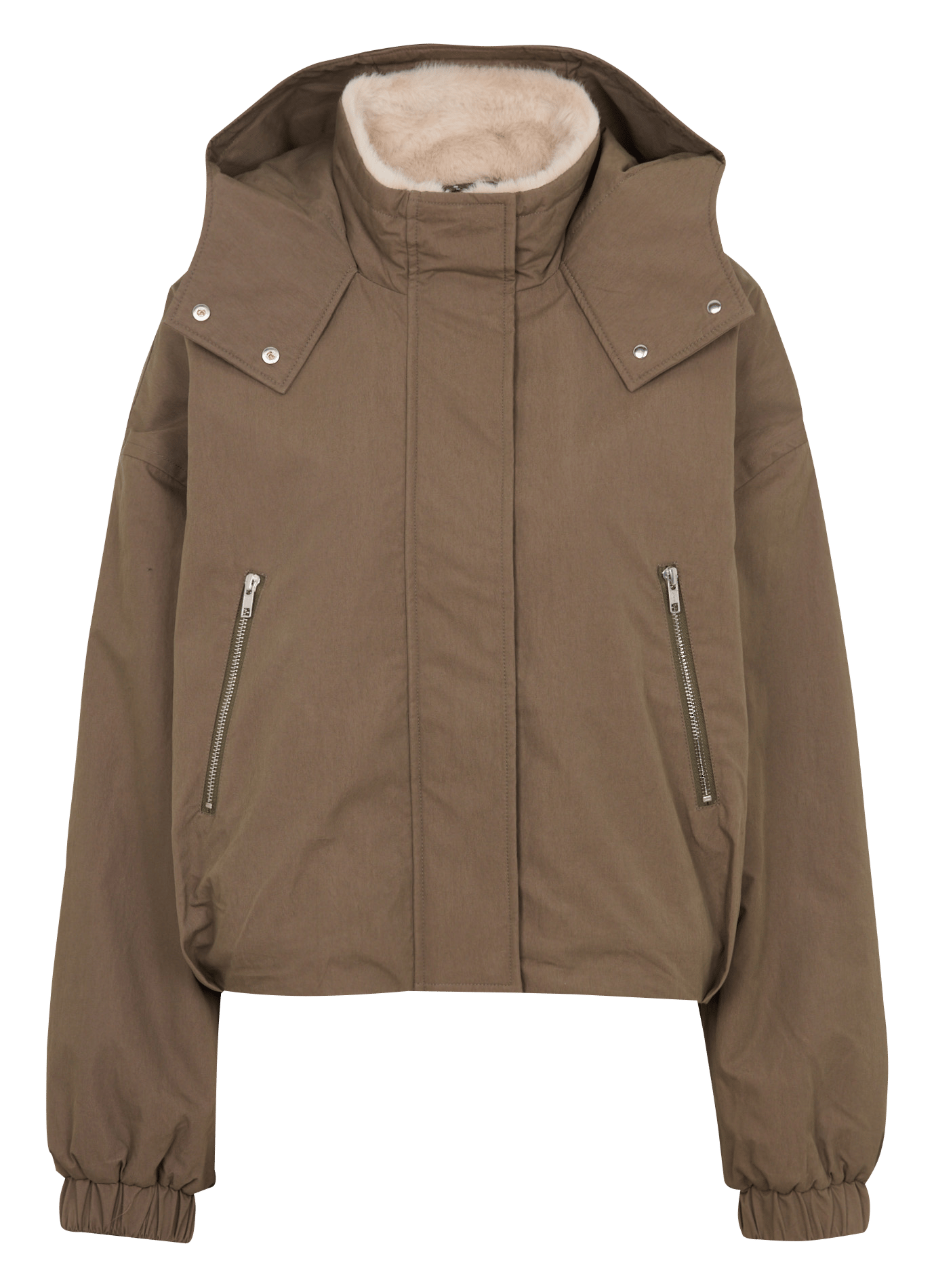 Weiter Baumwollmantel BELLEROSE Khaki