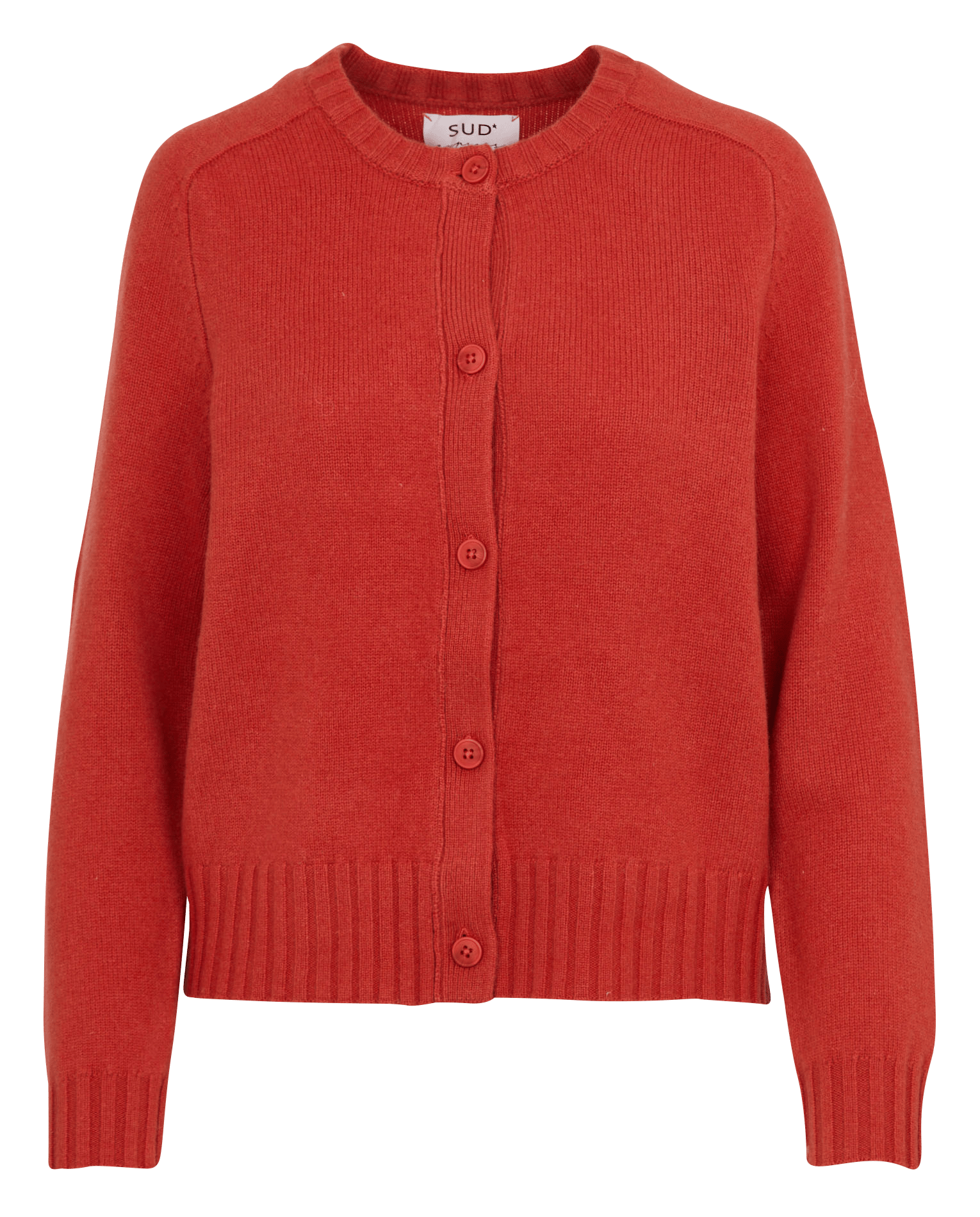 Gebreid vest met ronde hals en knoopsluiting SUD EXPRESS