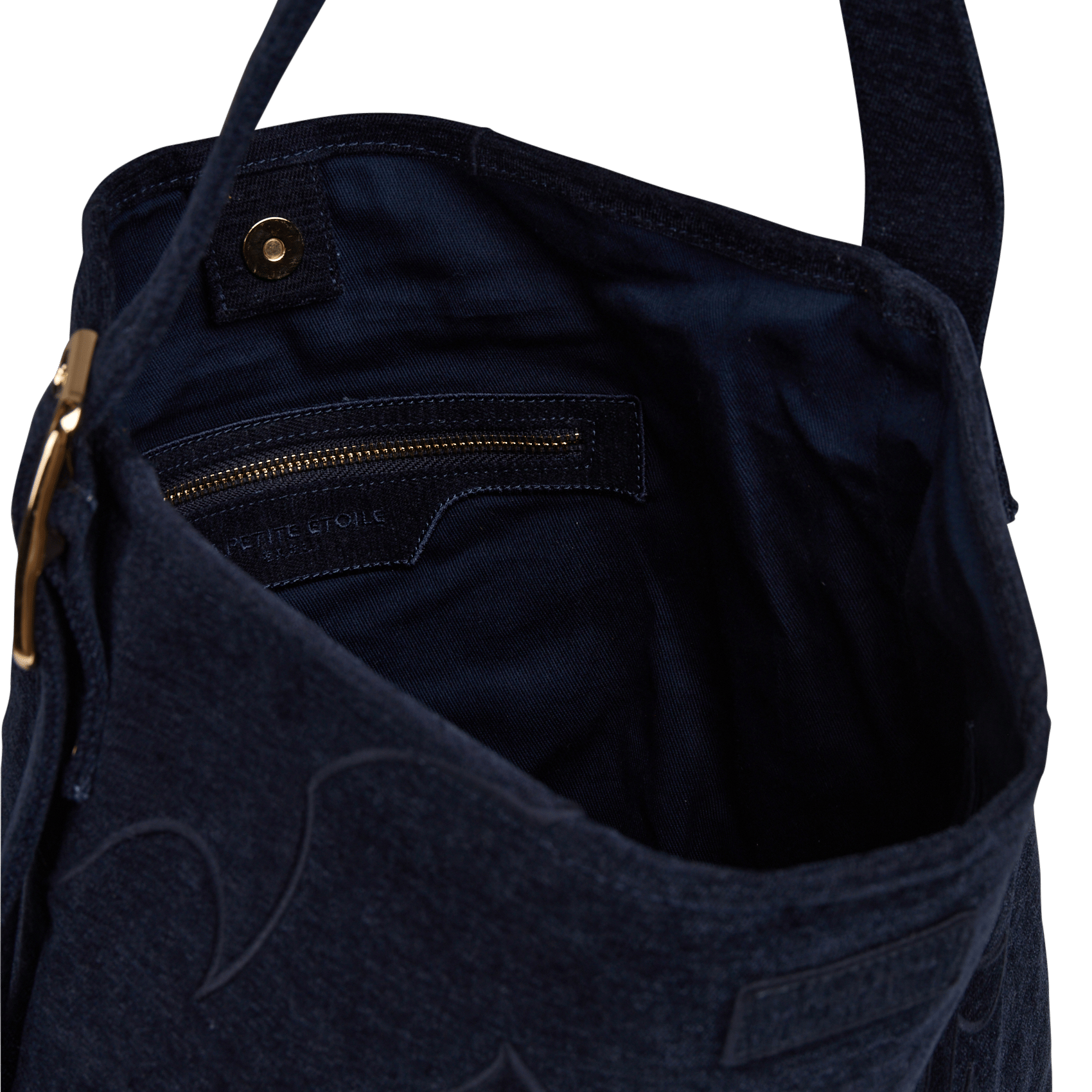 Sac porté épaule en coton mélangé LA PETITE ETOILE Jean brut