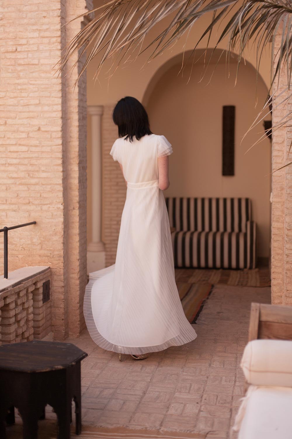 Long dress MAISON LEMOINE - Seconde main White