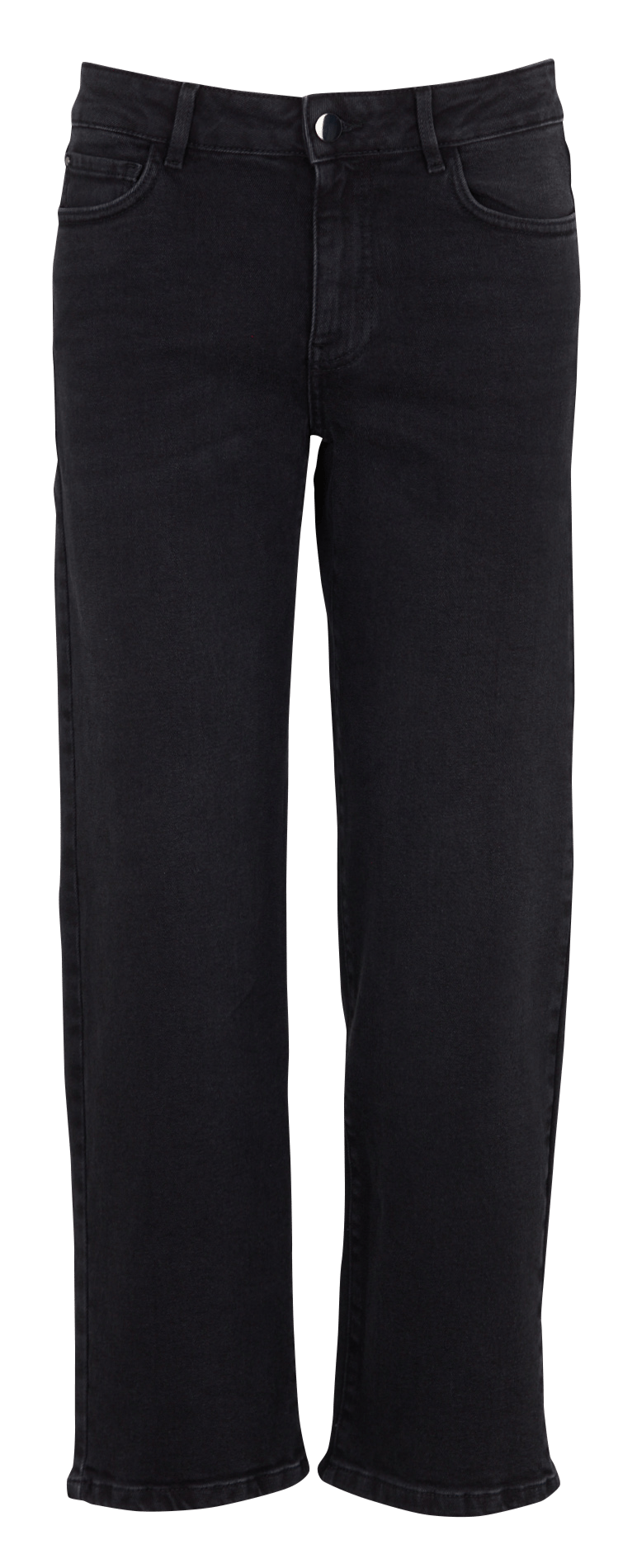 Jean cropped droit en coton mélangé MAISON 123 Noir