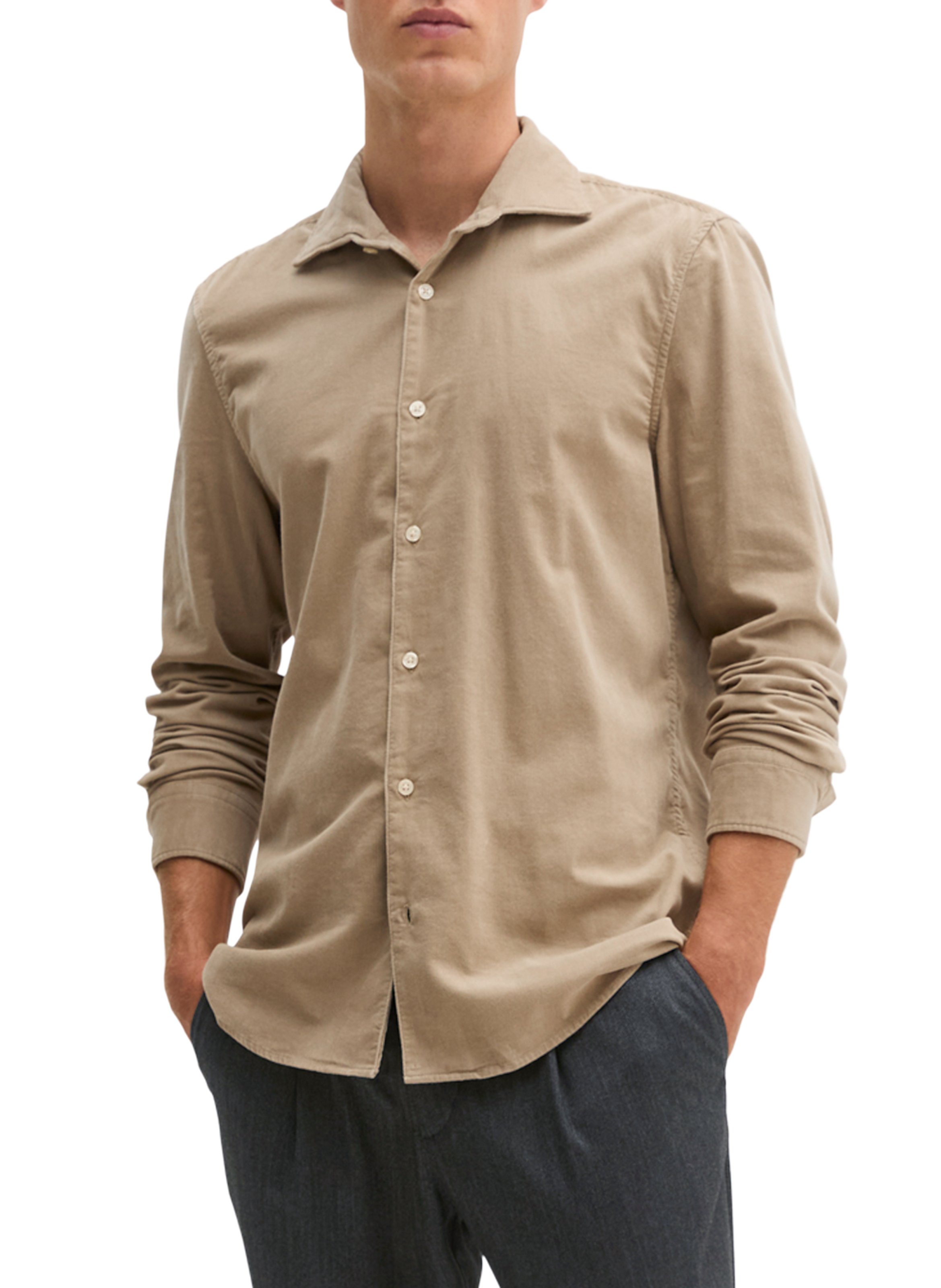 Katoenen blouse met klassieke kraag MARC O'POLO
