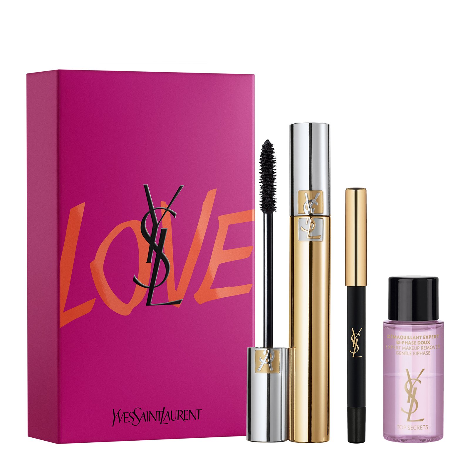 Volumen-Mascara-Set mit Falsche-Wimpern-Effekt YVES SAINT LAURENT 01 noir haute densitÉ