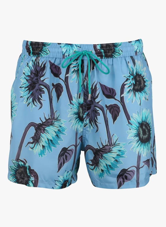 Maillot De Bain Short Imprime Fleuri Cobalt Blue Paul Smith Homme M1A 239B H41149 45 COBALT BLUE Place des Tendances Belgique