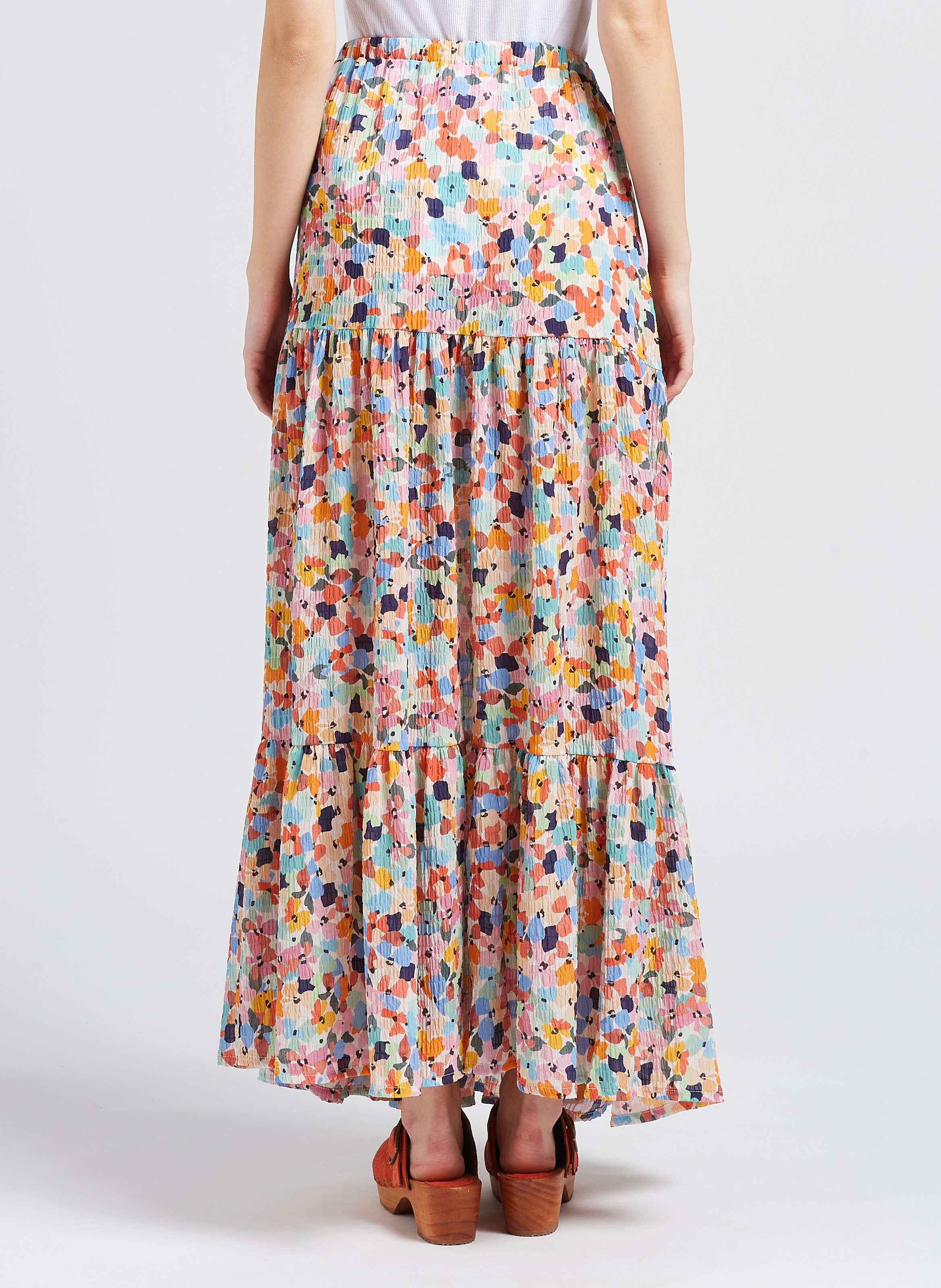 Jupe longue imprimée INDEE Multicolore