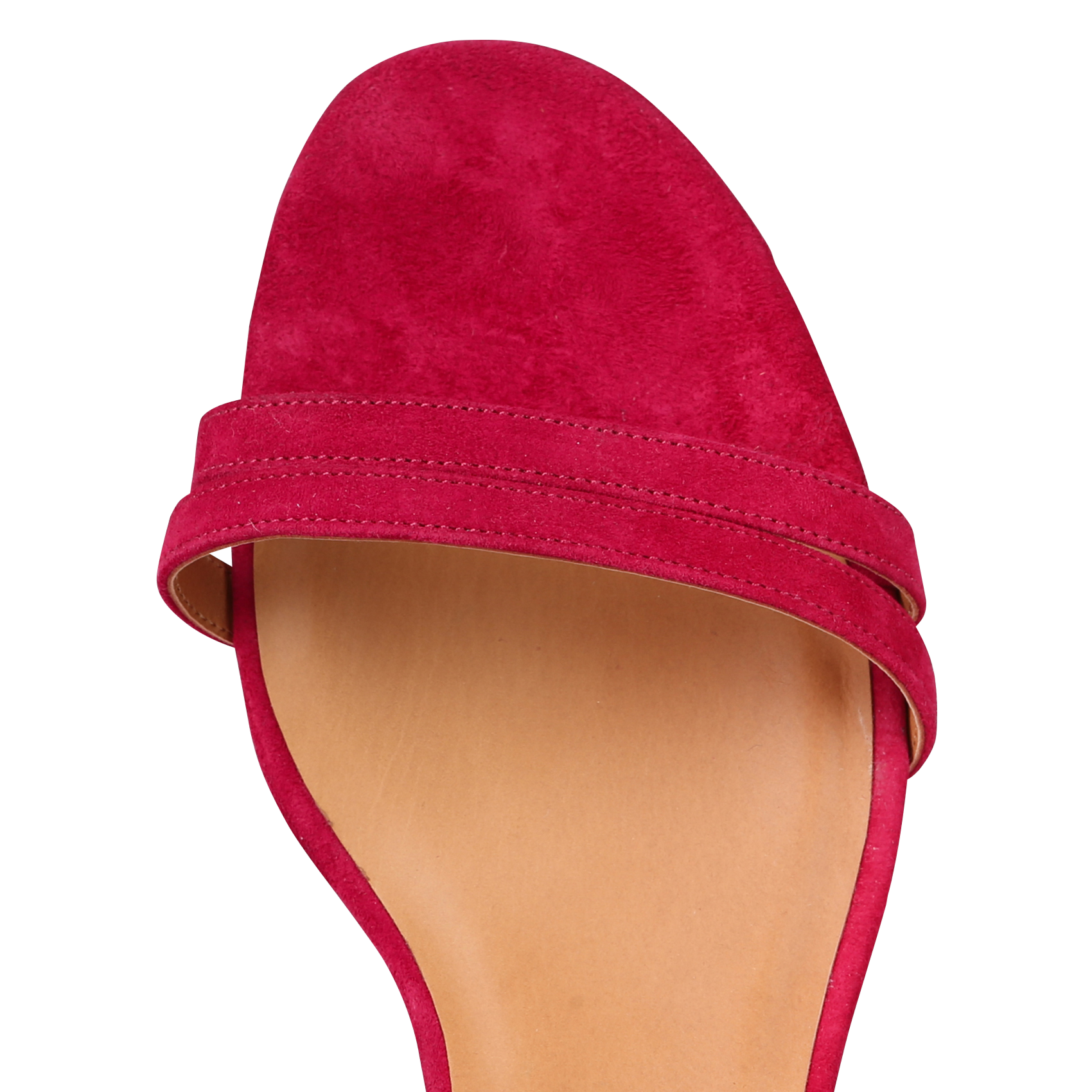 Leren sandalen met hak RIVECOUR Roze