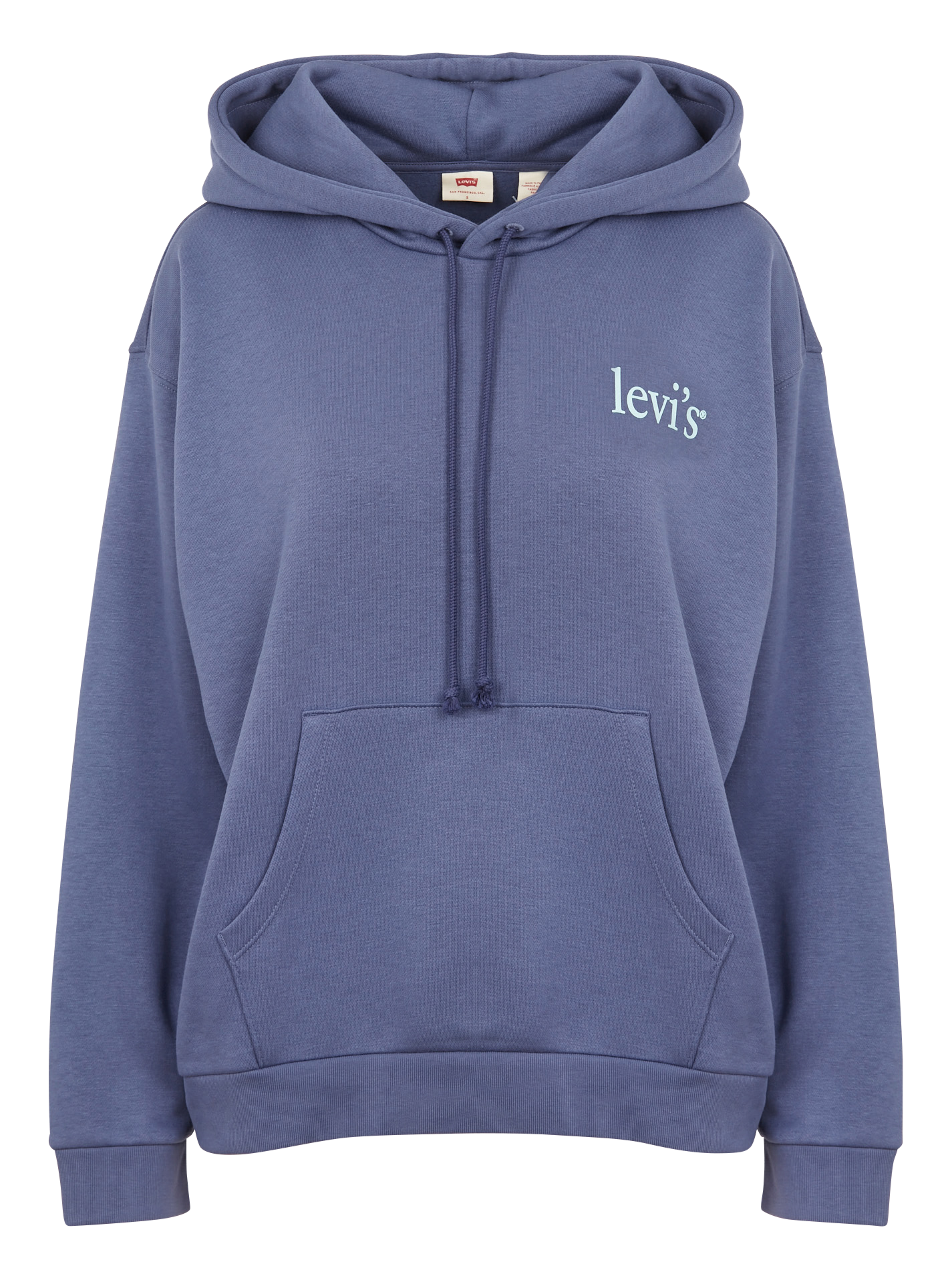Sweat à capuche sérigraphié en coton mélangé LEVI&#039;S Bleu