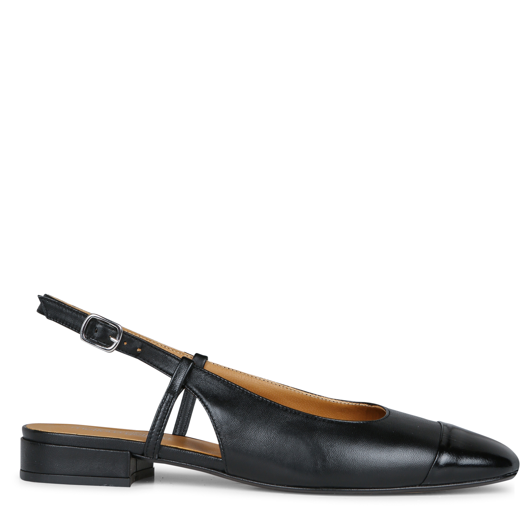 Ballerines slingback en cuir  MELLOW YELLOW Noir