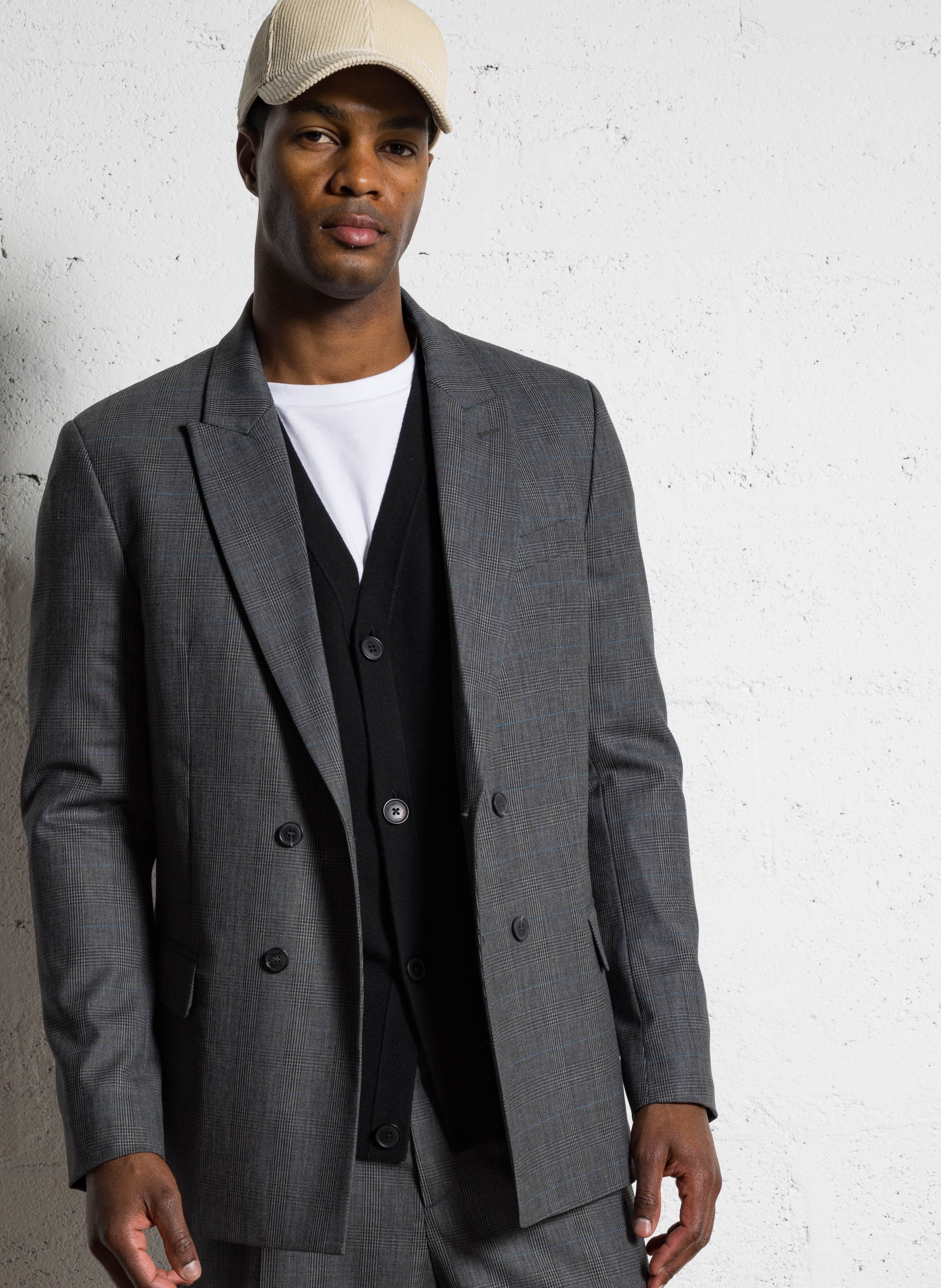 Geruit colbert IKKS Grijs