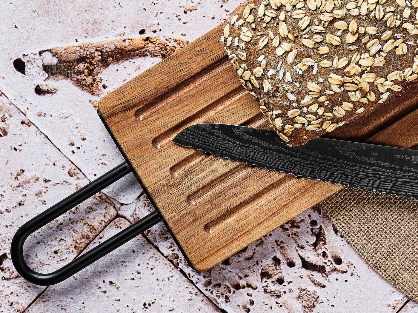 Acacia Wood Bread Board Stine - 39 x 13cm BJORN Brown