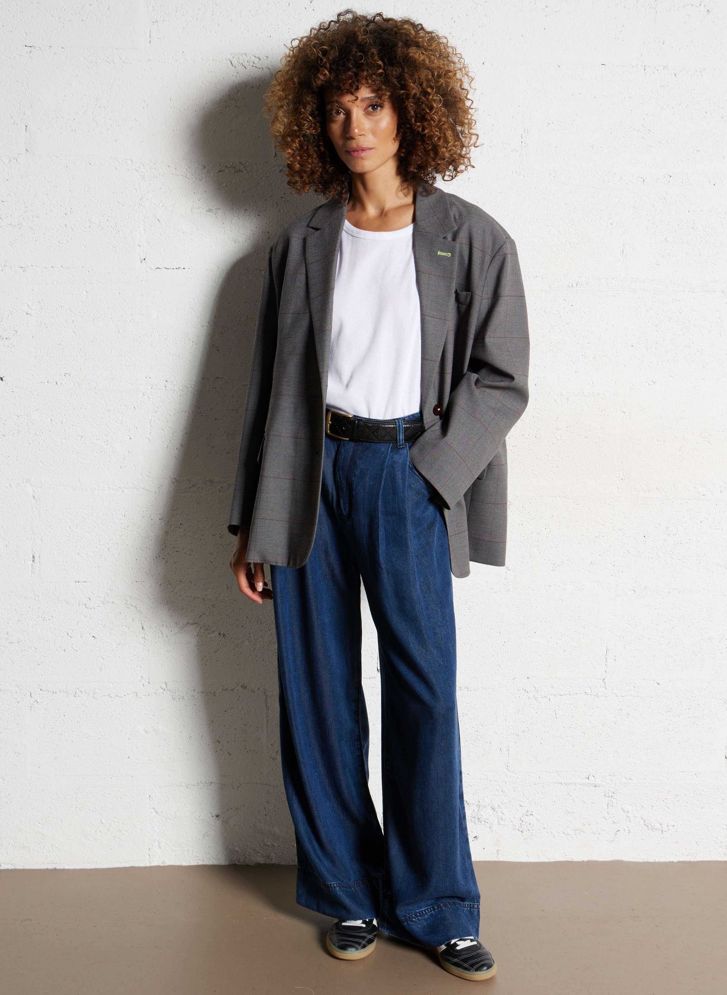 Ceinture en cuir MAISON 123 Noir