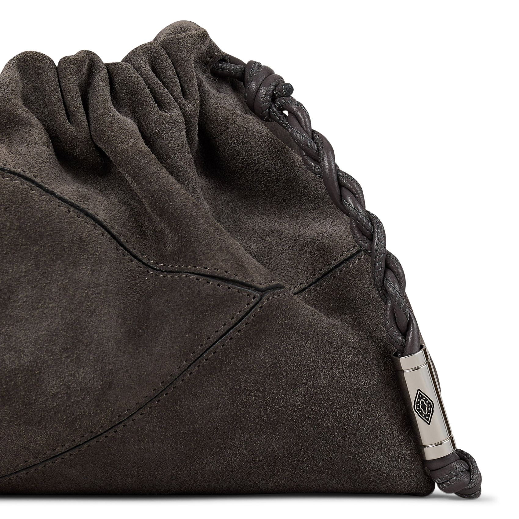 Sac bandoulière en cuir BA&SH Gris